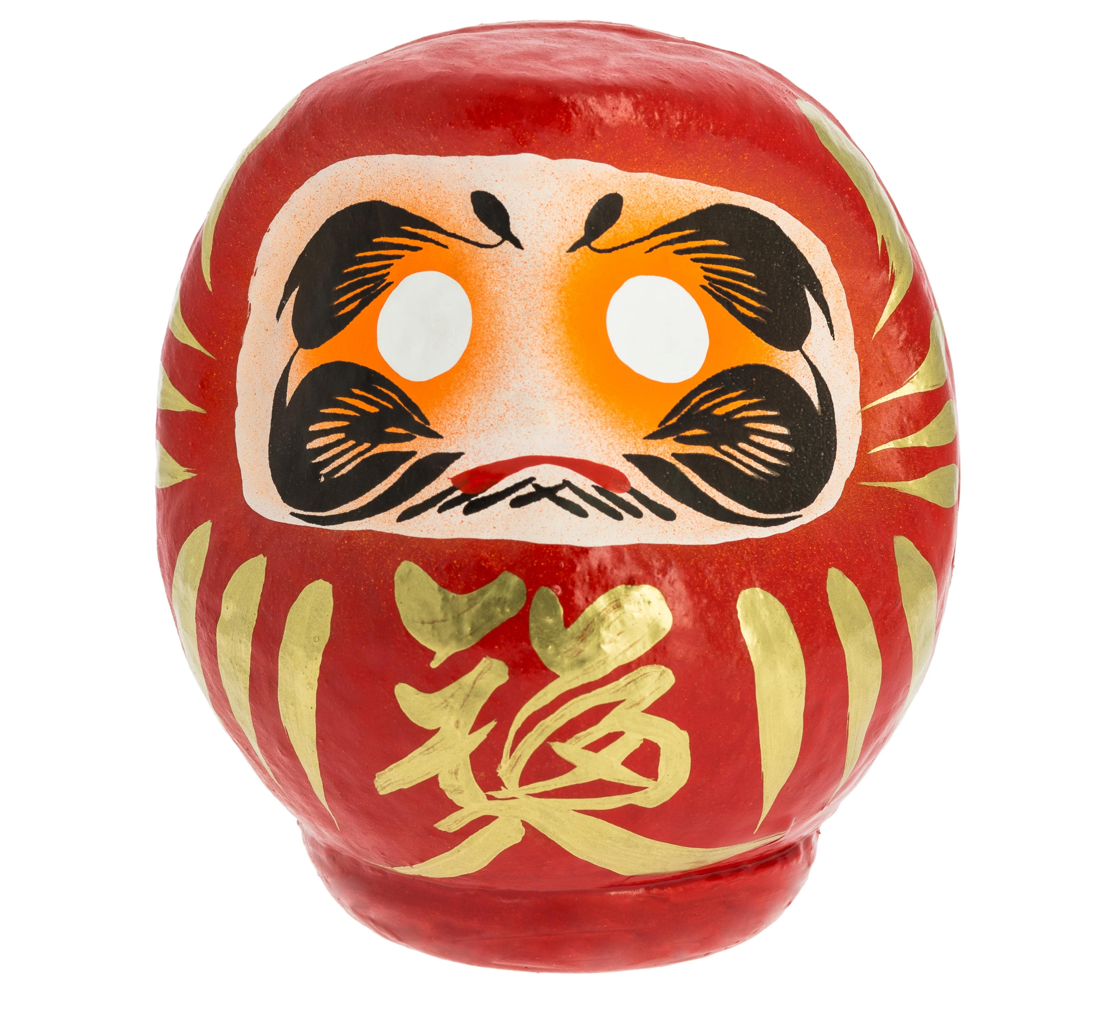 Large & Special Red Daruma for Luck, Premium Quality, Handmade, Japan, Real Ceremonial Daruma Figurine (1x, Statue), *optional* Pen *NEW*