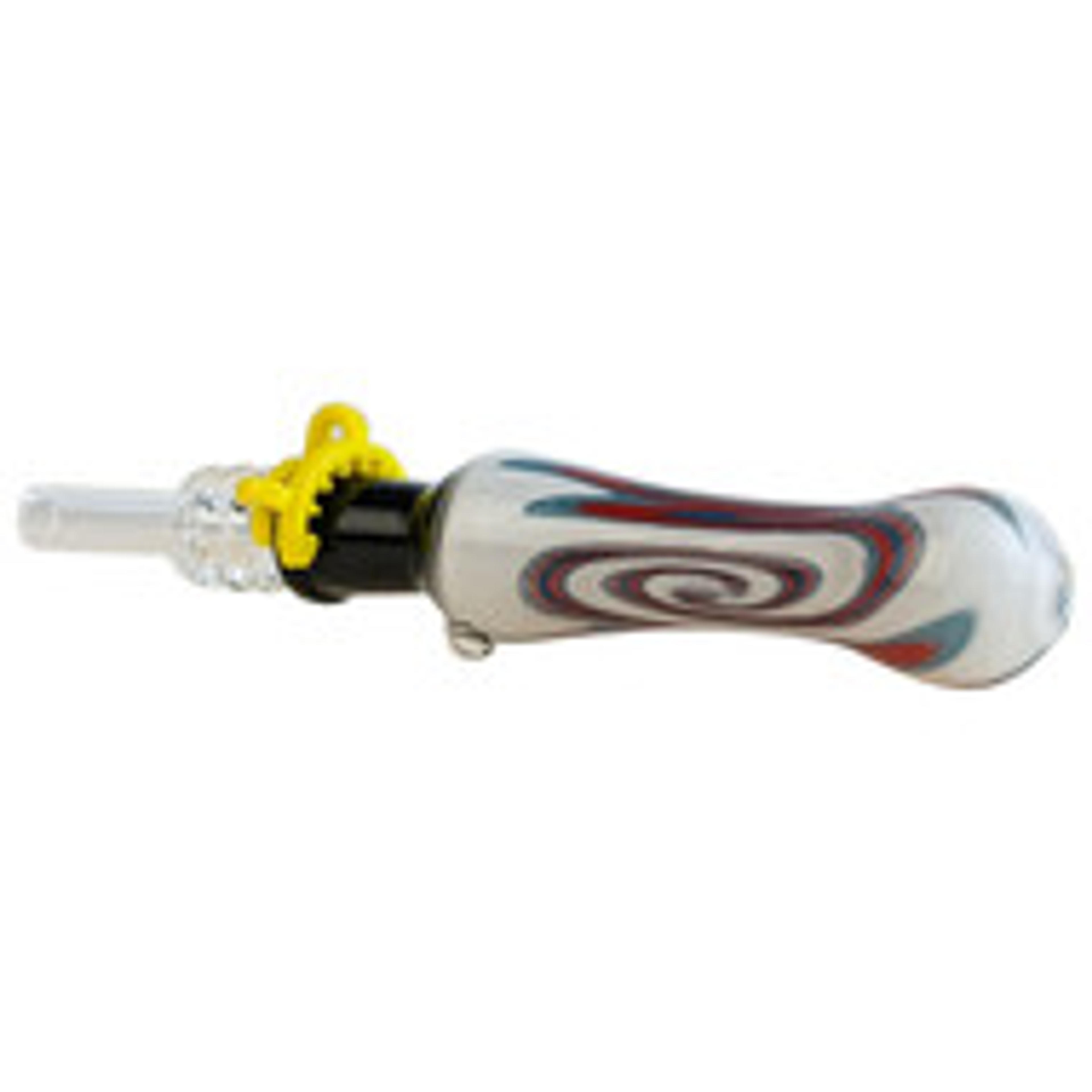 On Point Glass - 4" Wig Wag Nectar Pipe Dual Tip Set 10mm (MSRP $50.00)