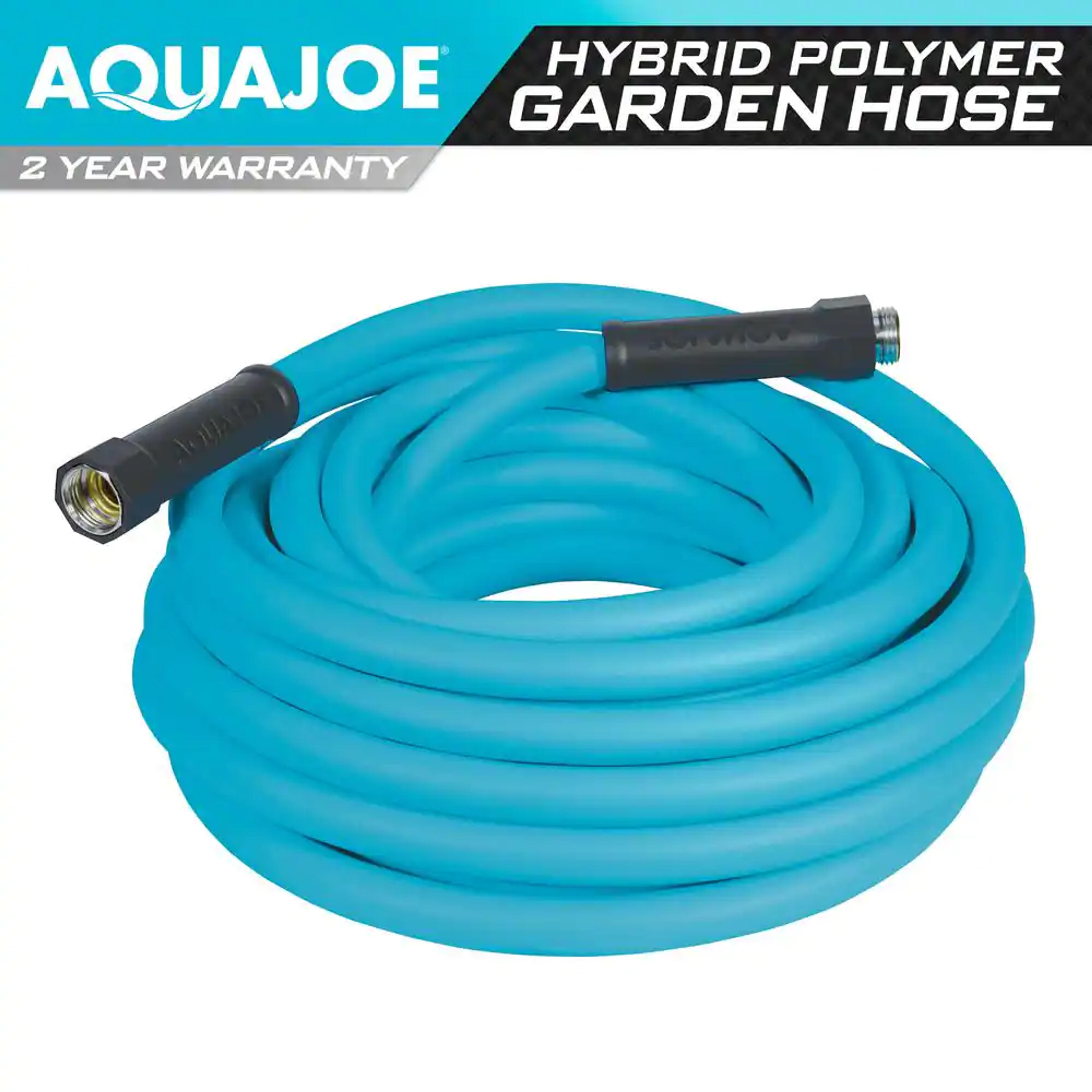 AQUA JOE 5/8 in. Dia. x 50 ft. Hybrid Polymer Garden Hose AJPGH50-PRO