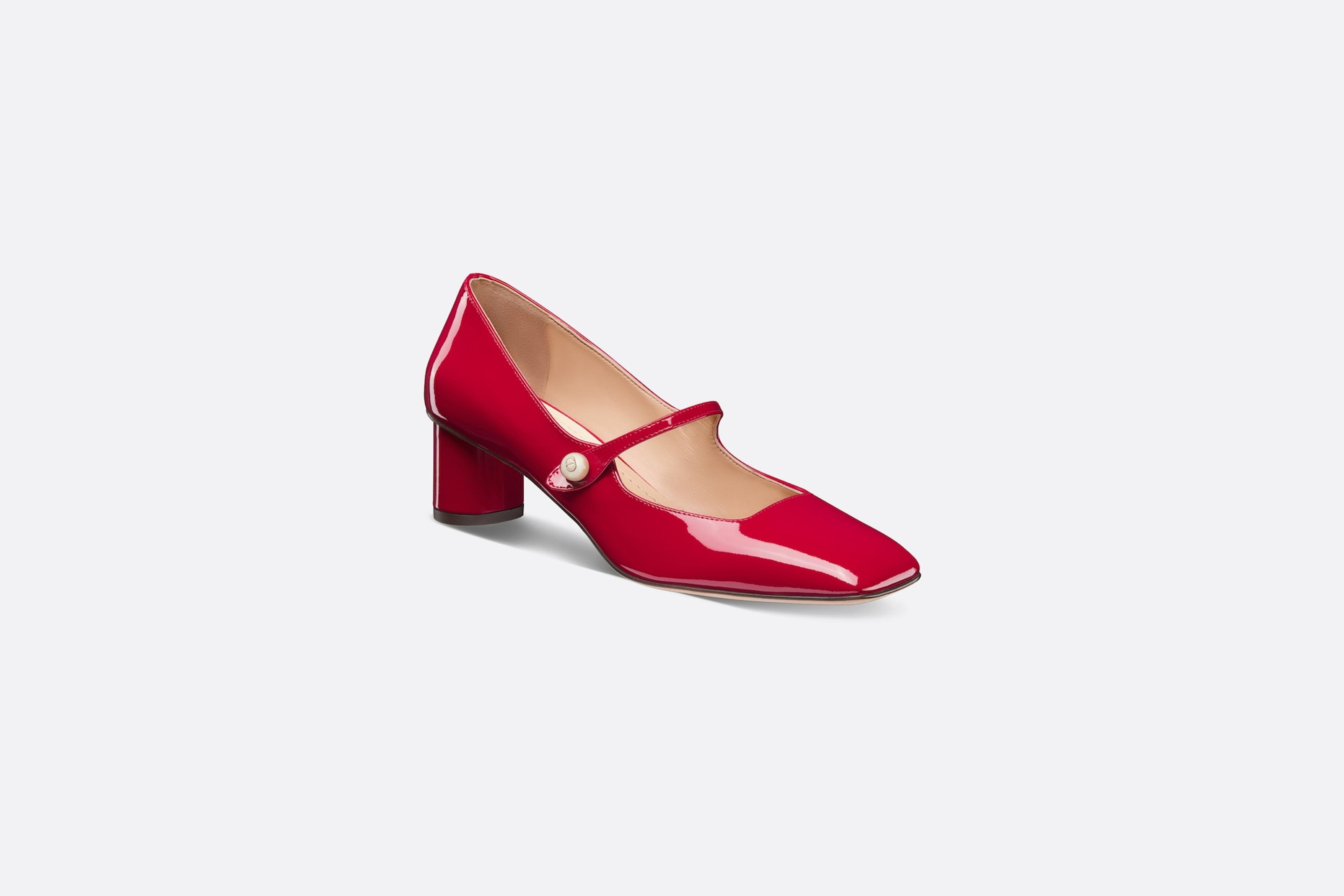 Jolie Dior Pump Amaryllis Red Patent Calfskin | DIOR US