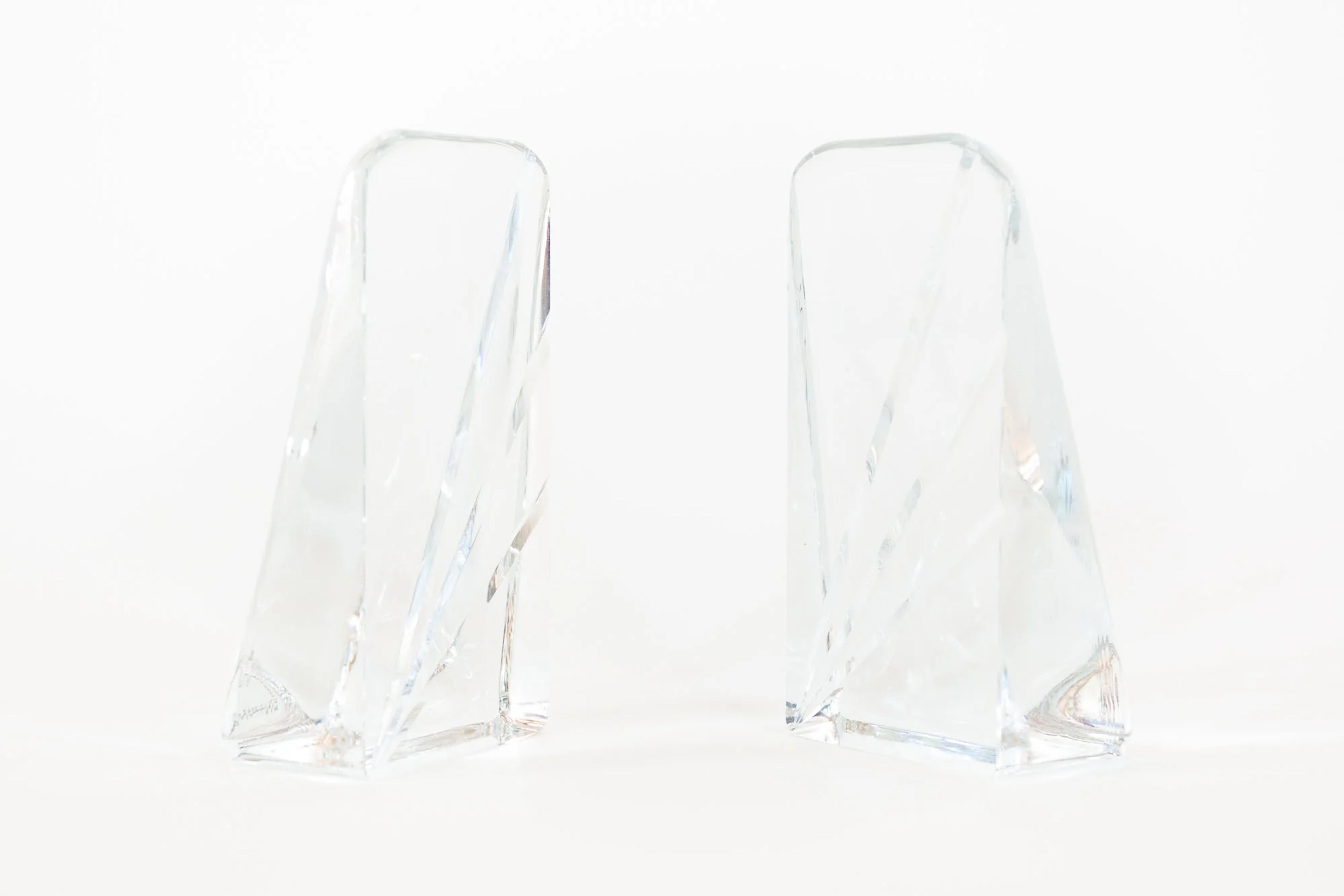 Diagonal Glass Bookends - Homestead Seattle