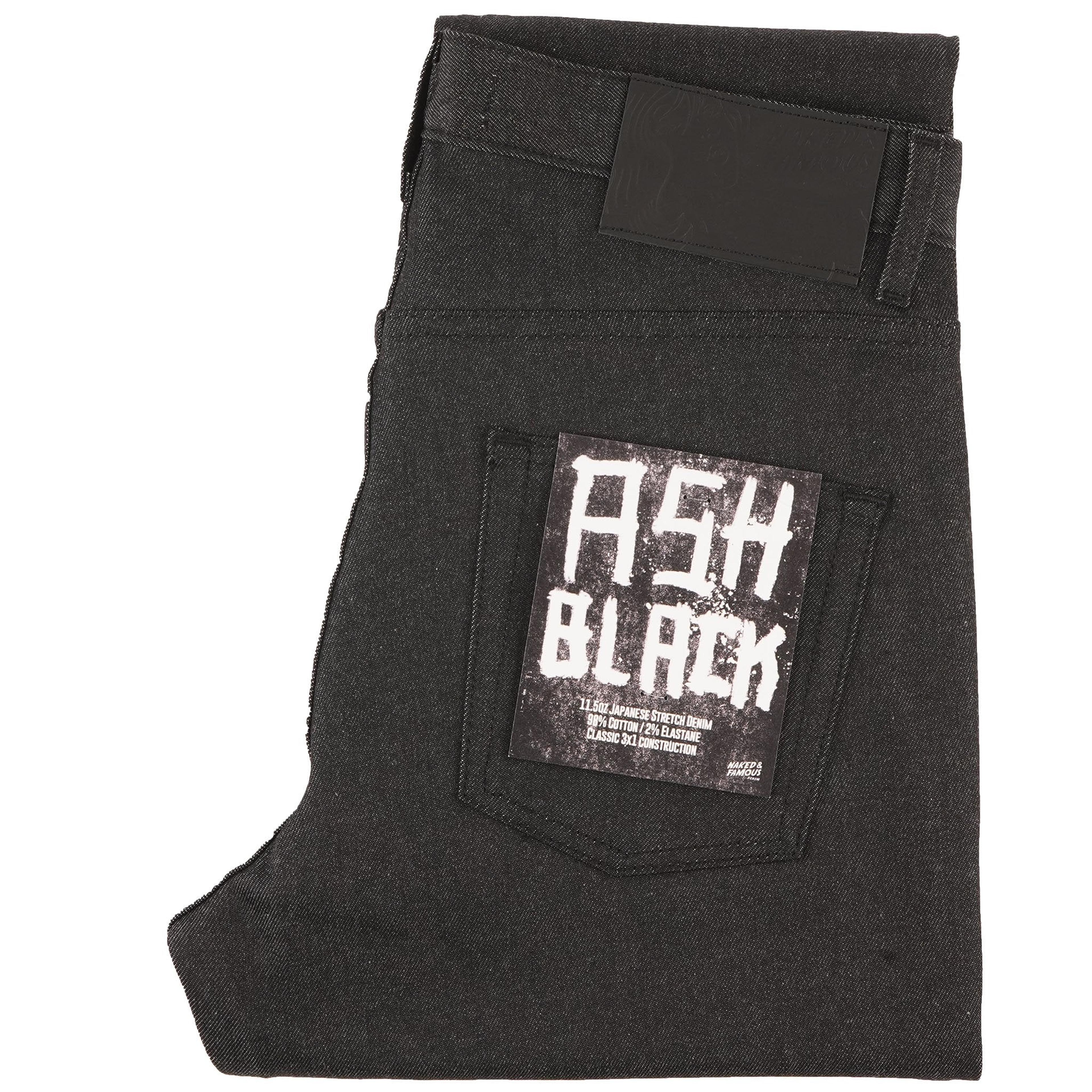 Easy Guy - Ash Black Stretch Denim | Naked & Famous Denim – Tate + Yoko