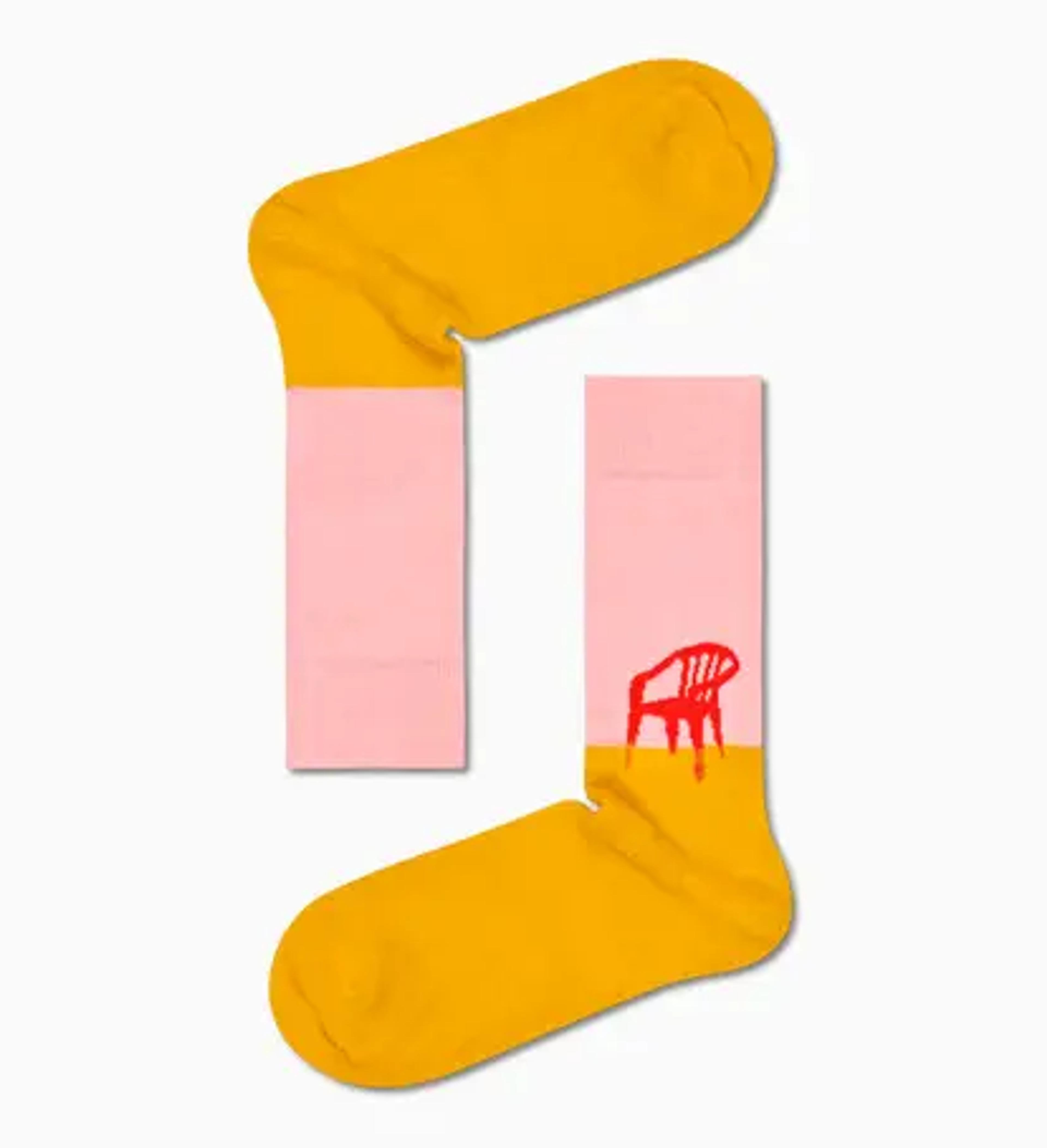 Yellow Sunday Funday Sock | Happy Socks