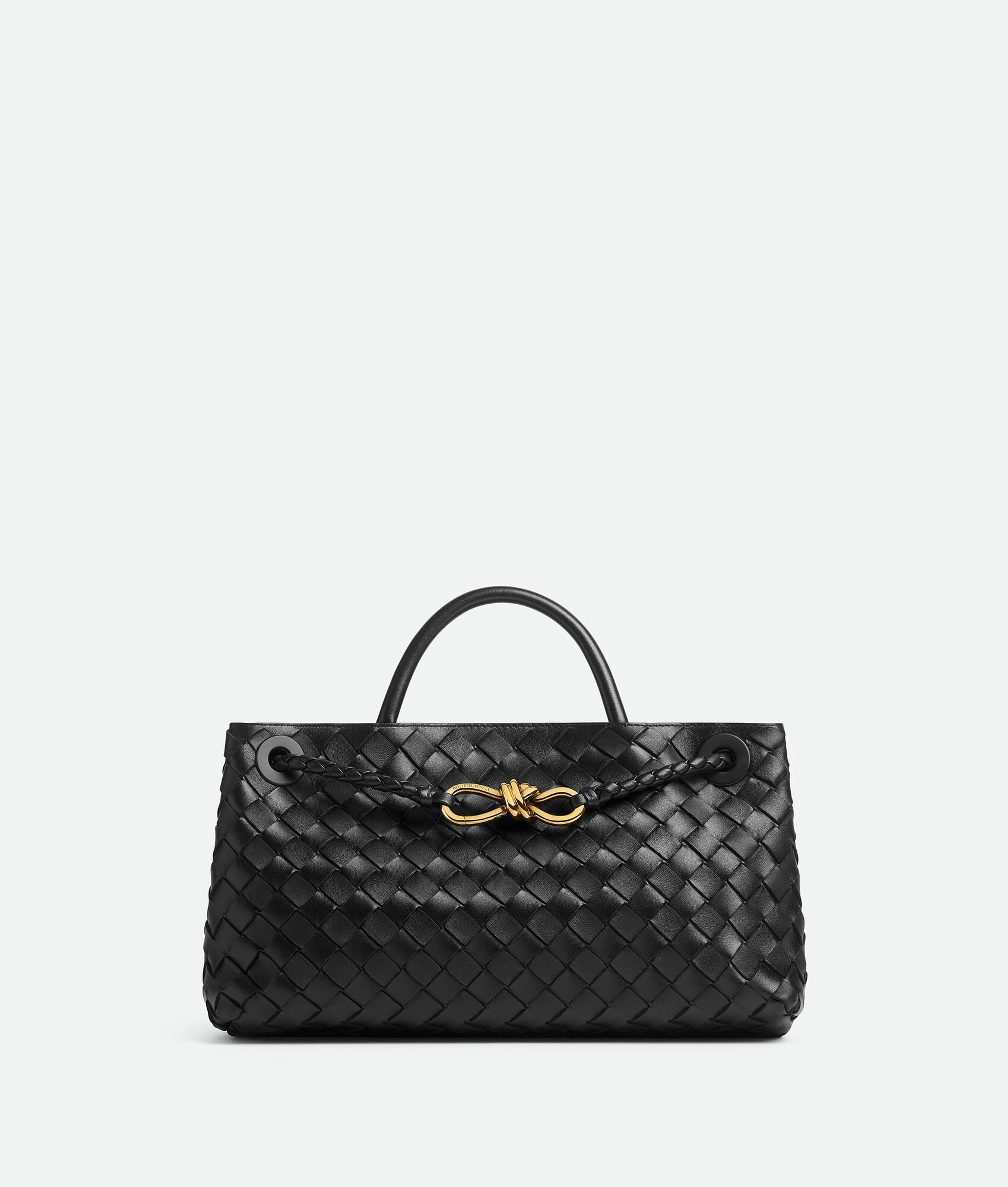 Bottega Veneta® Women's Small East/West Andiamo in Black. Shop online now.