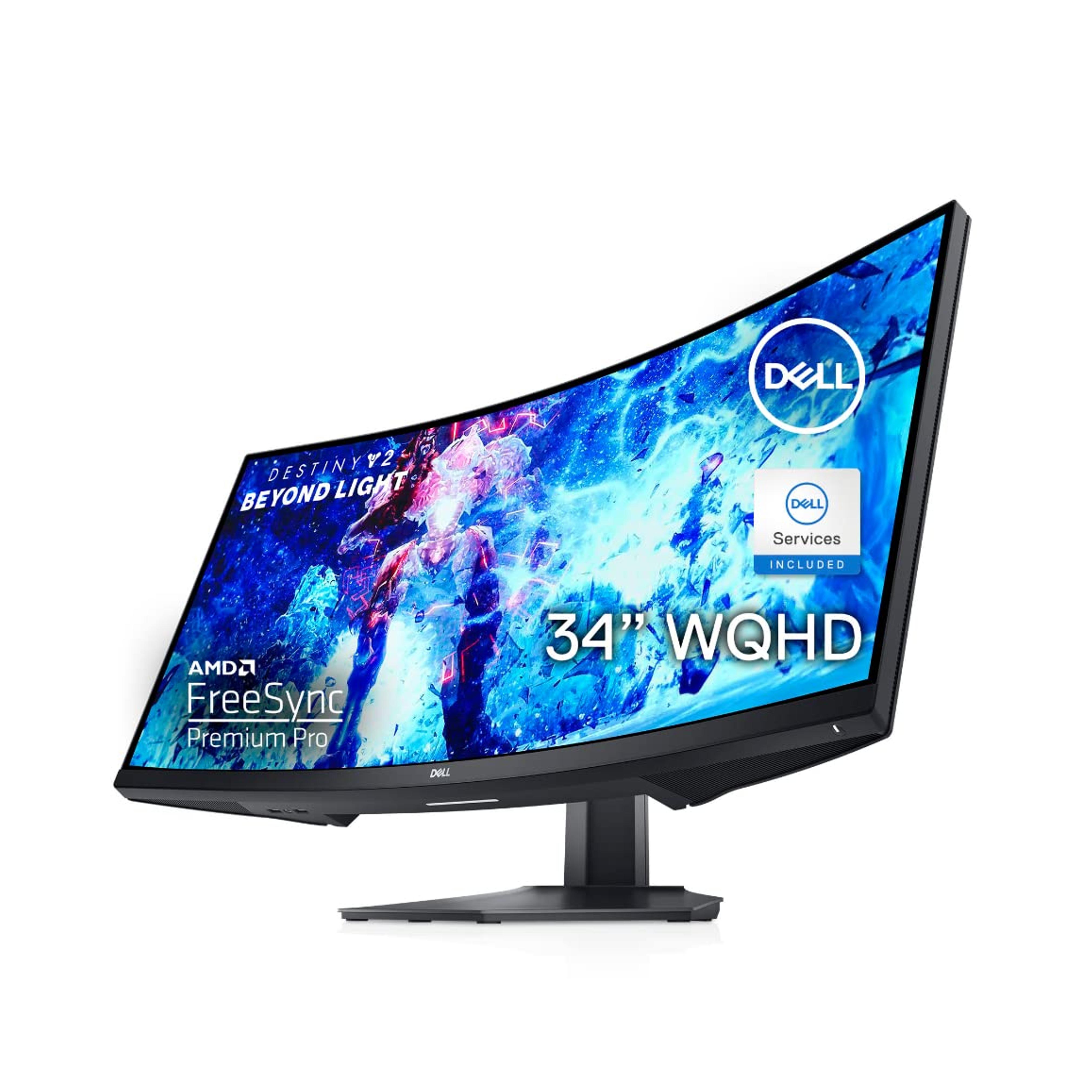 Amazon.com: Dell Curved Gaming Monitor 34 Inch Curved Monitor with 144Hz Refresh Rate, WQHD (3440 x 1440) Display, Black - S3422DWG : Everything Else