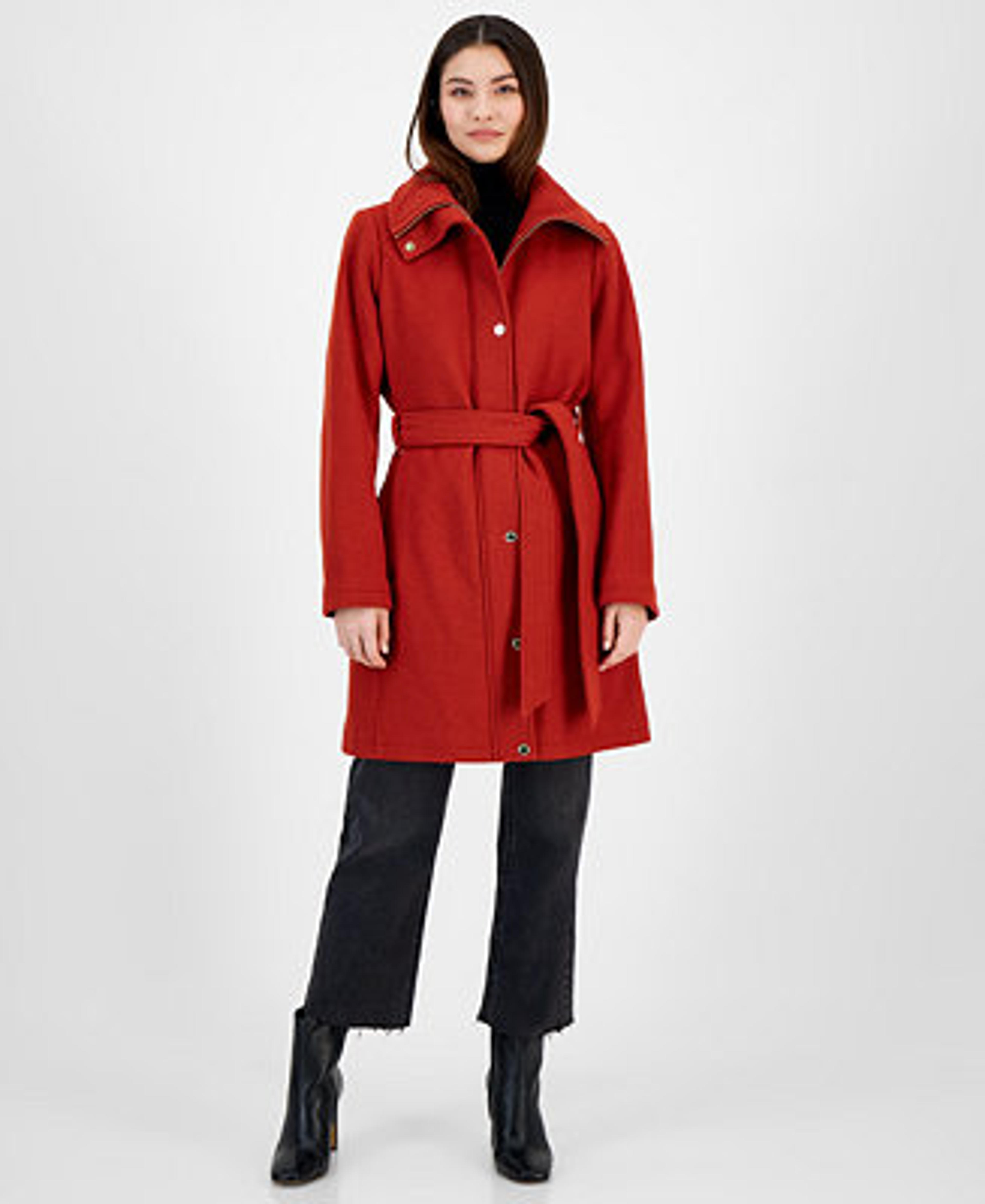 Michael Kors Women's Belted Coat, Created for Macy's & Reviews - Coats & Jackets - Women - Macy's