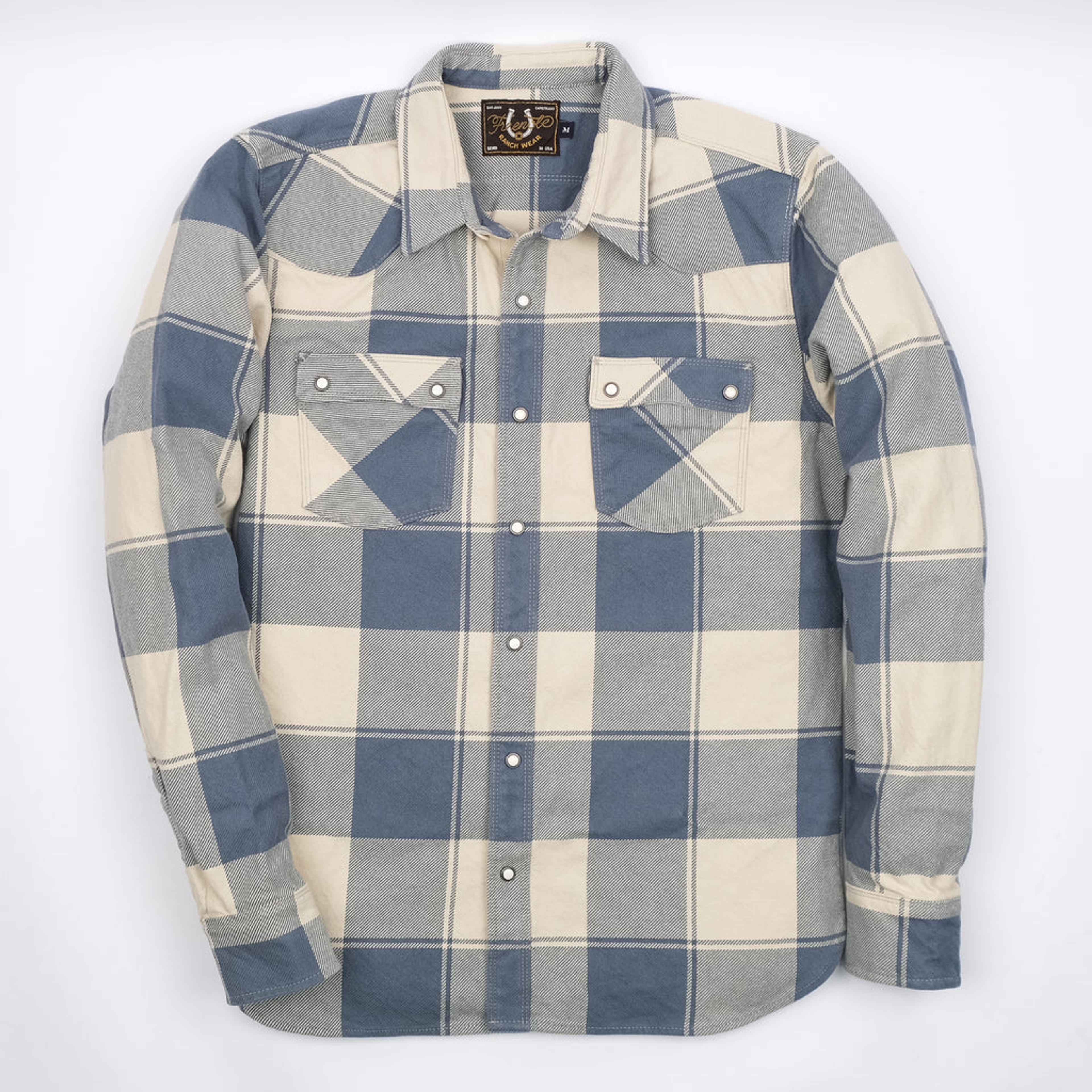 Modern Western  Blue Buffalo Plaid