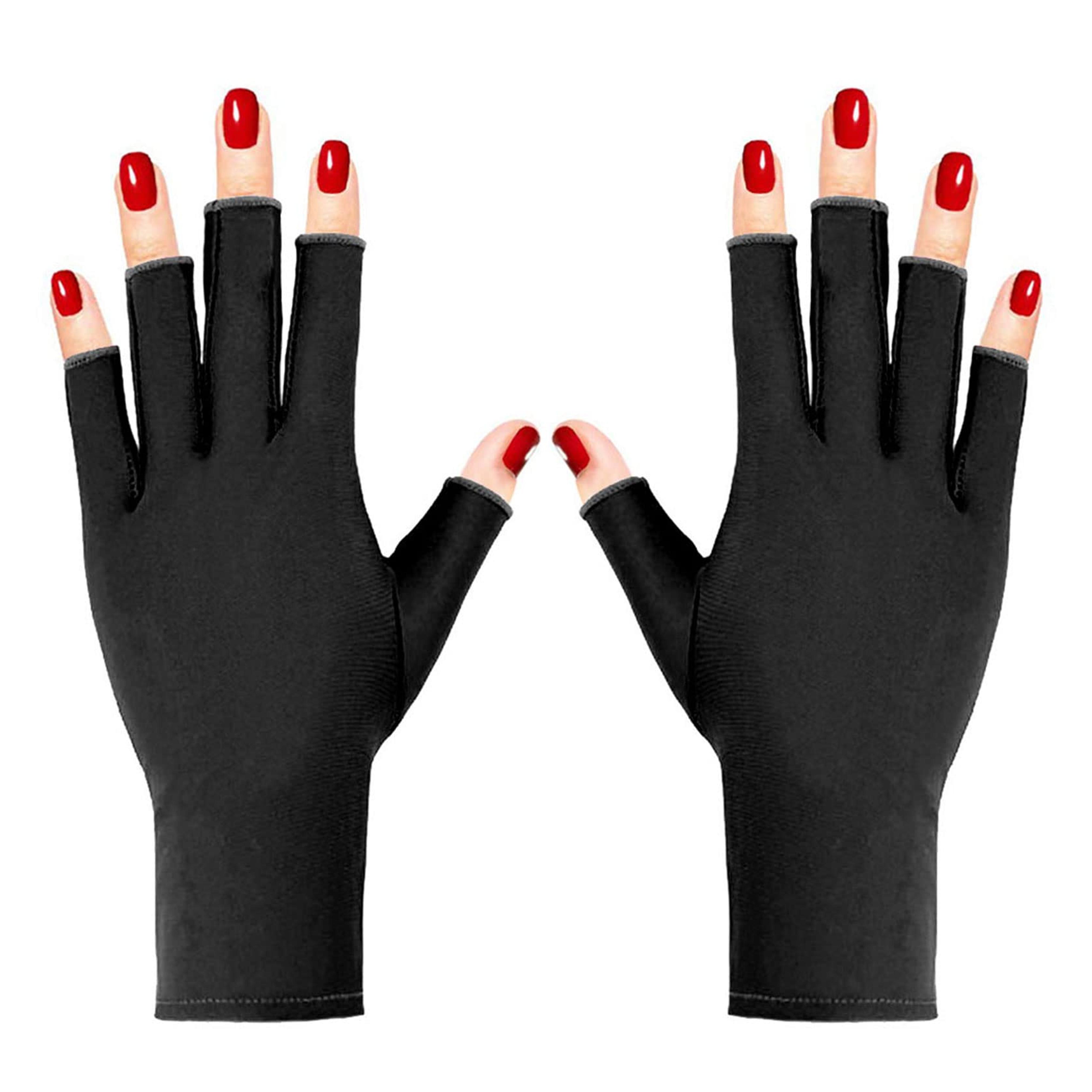 Amazon.com : Pimoys Anti UV Gloves for Nail Lamp Light UPF50+ Manicure Gloves UV Protection Gloves Fingerless UV Light Gloves for Gel Nail Lamp Hand UV Protection Gloves : Beauty & Personal Care