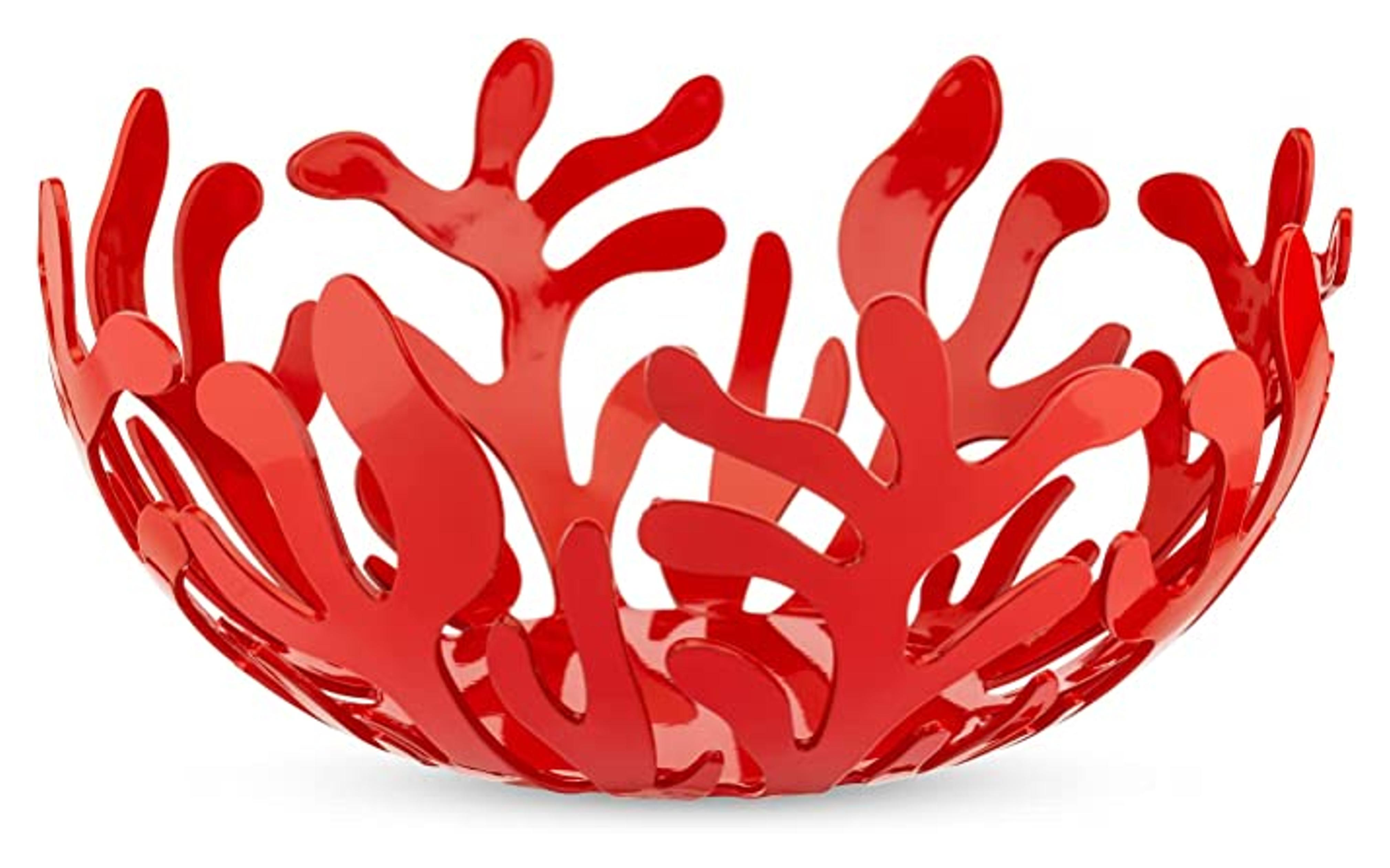 Amazon.com: Alessi Mediterraneo 8-1/4-Inch Fruit Holder, Red: Decorative Bowls: Home & Kitchen