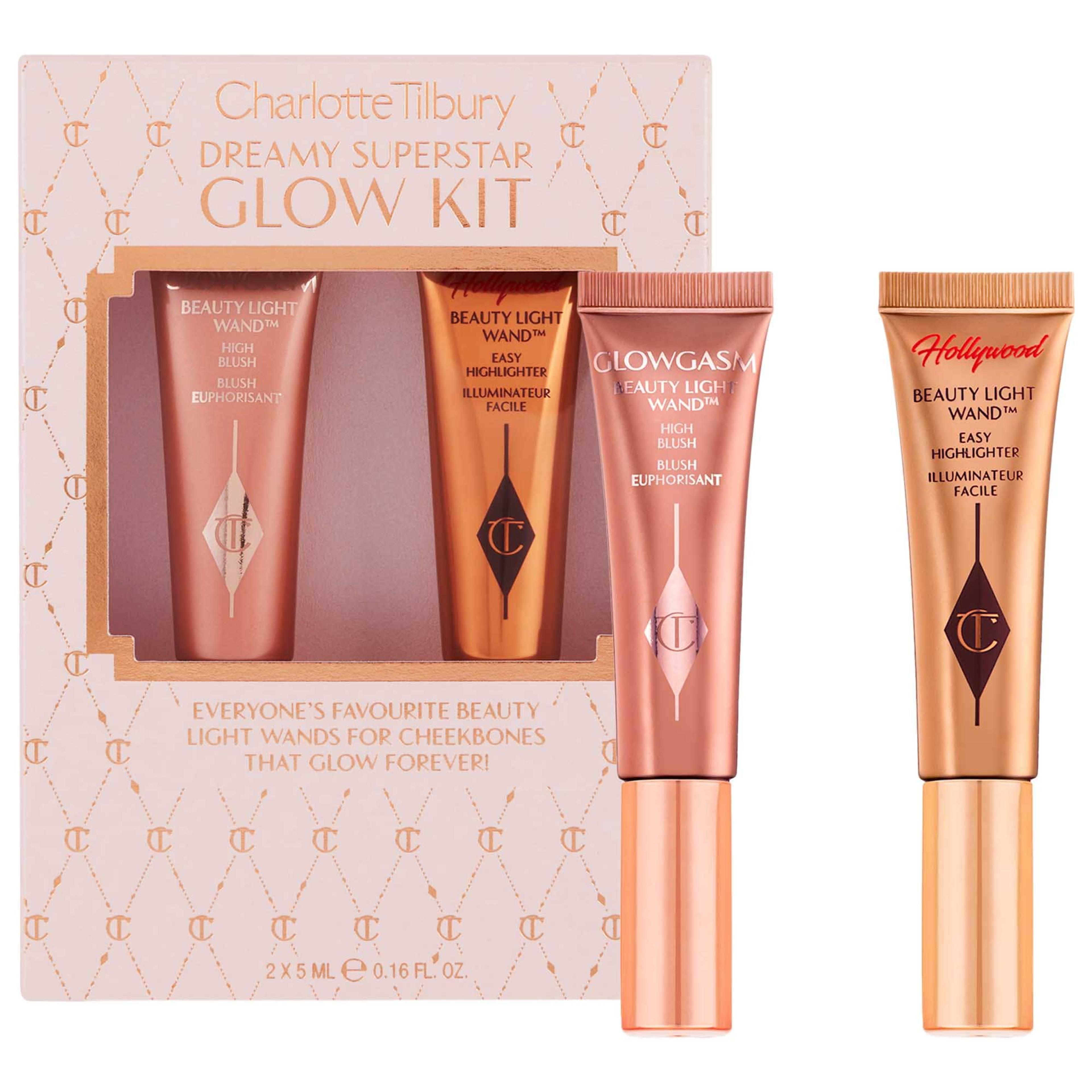 Charlotte Tilbury Mini Beauty Highlighter Wand Duo Set