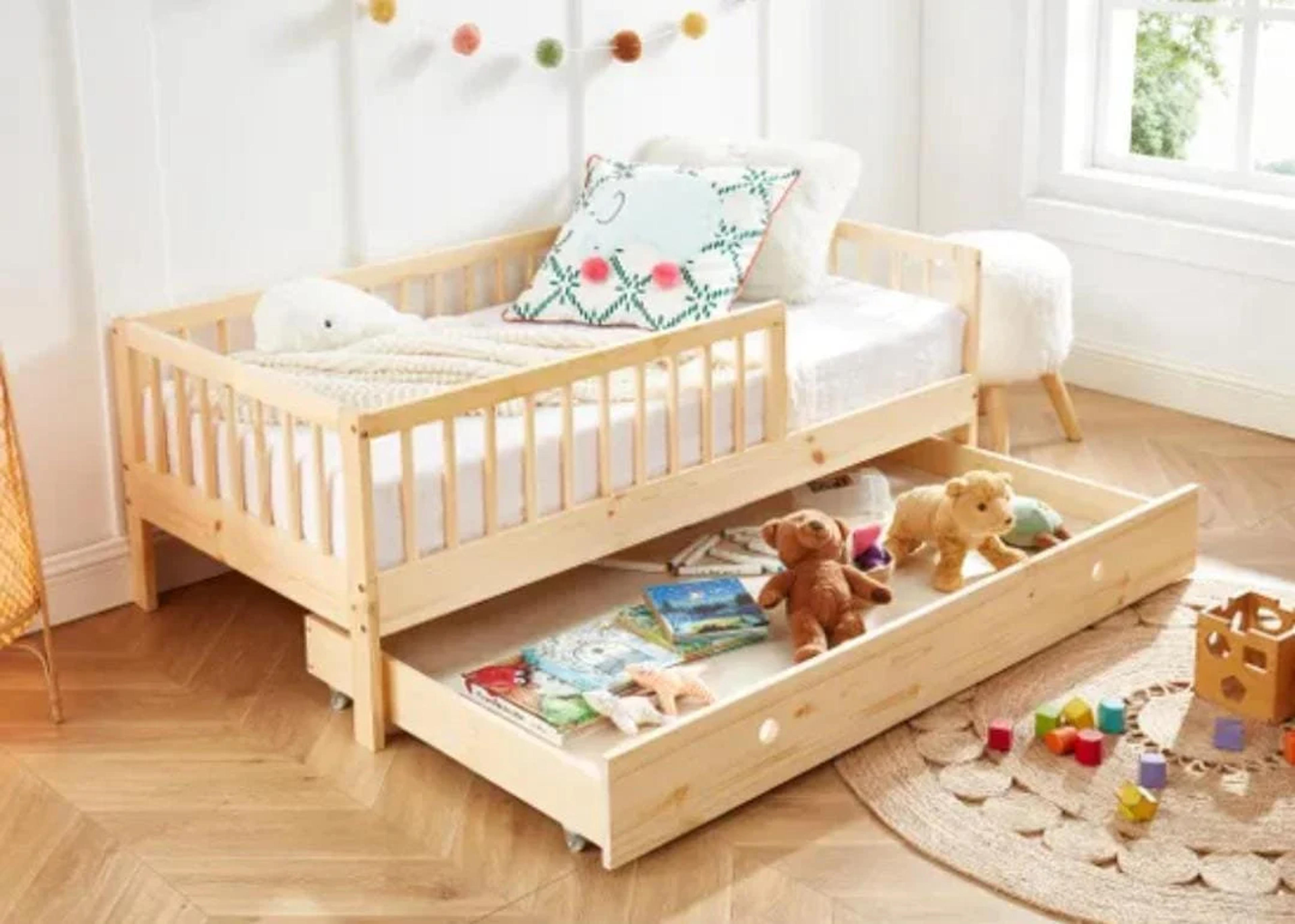Montessori Floor Bed With Rails Twin Full or Queen Floor