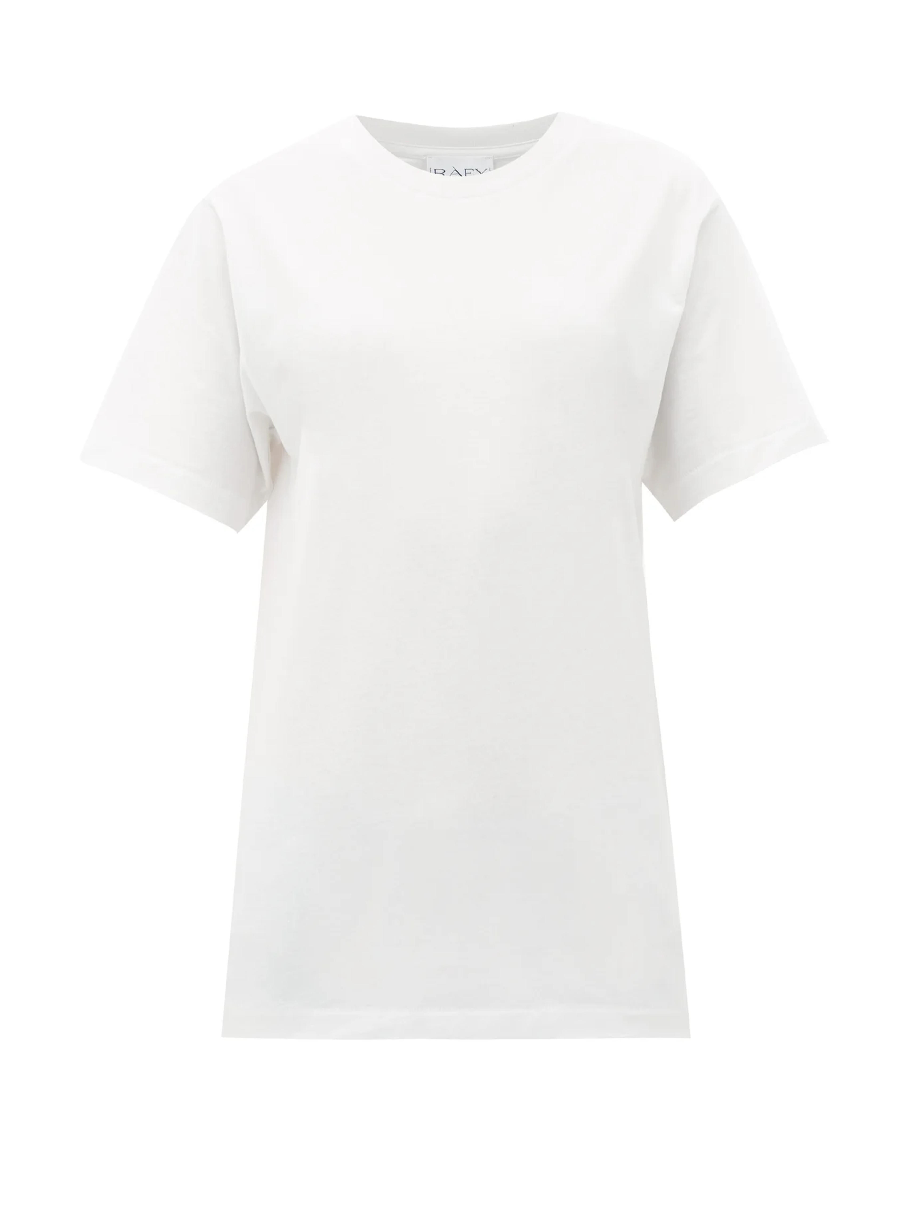 White Recycled-yarn cotton-blend T-shirt | Raey | MATCHESFASHION US