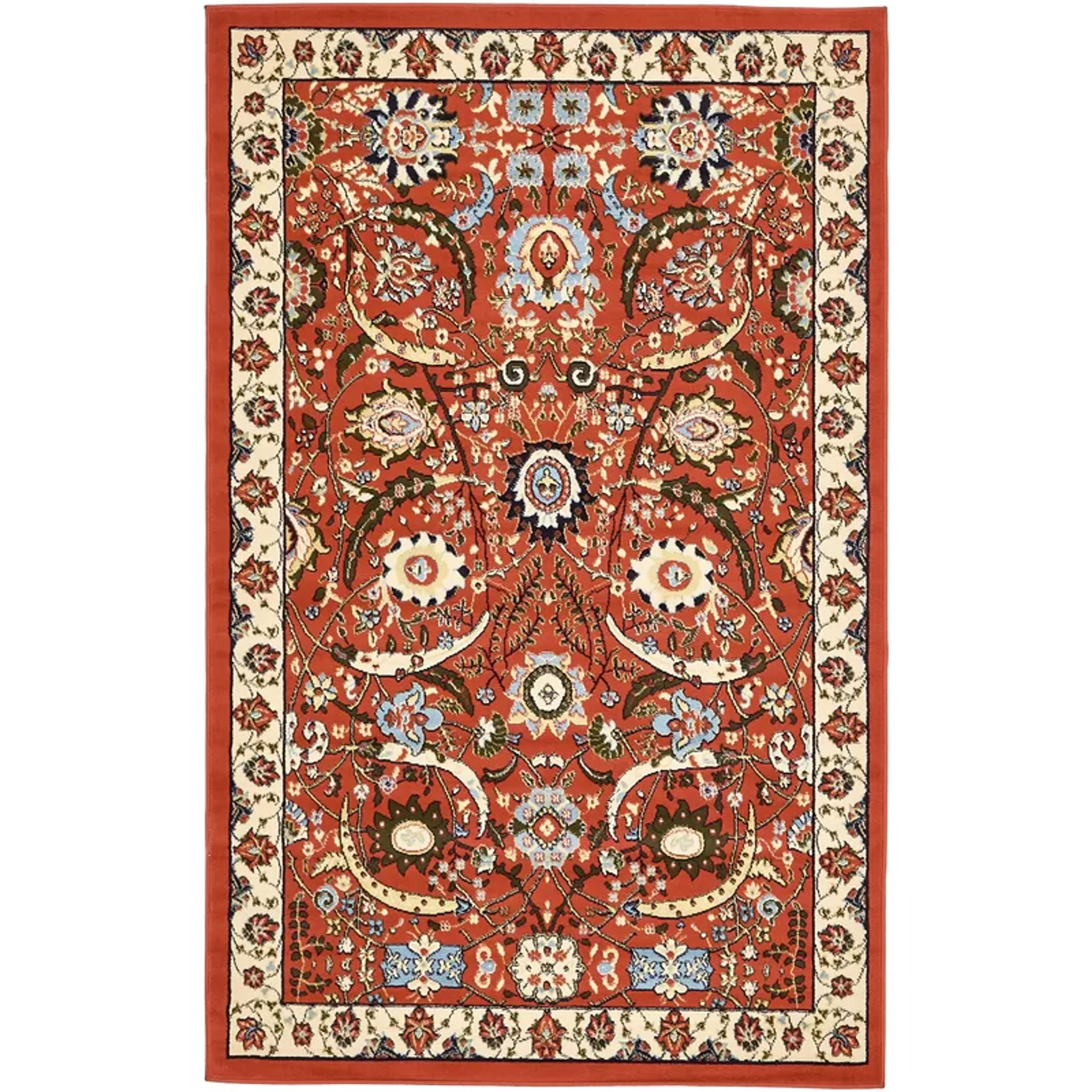 World Menagerie Britannia Performance Terracotta Rug & Reviews | Wayfair