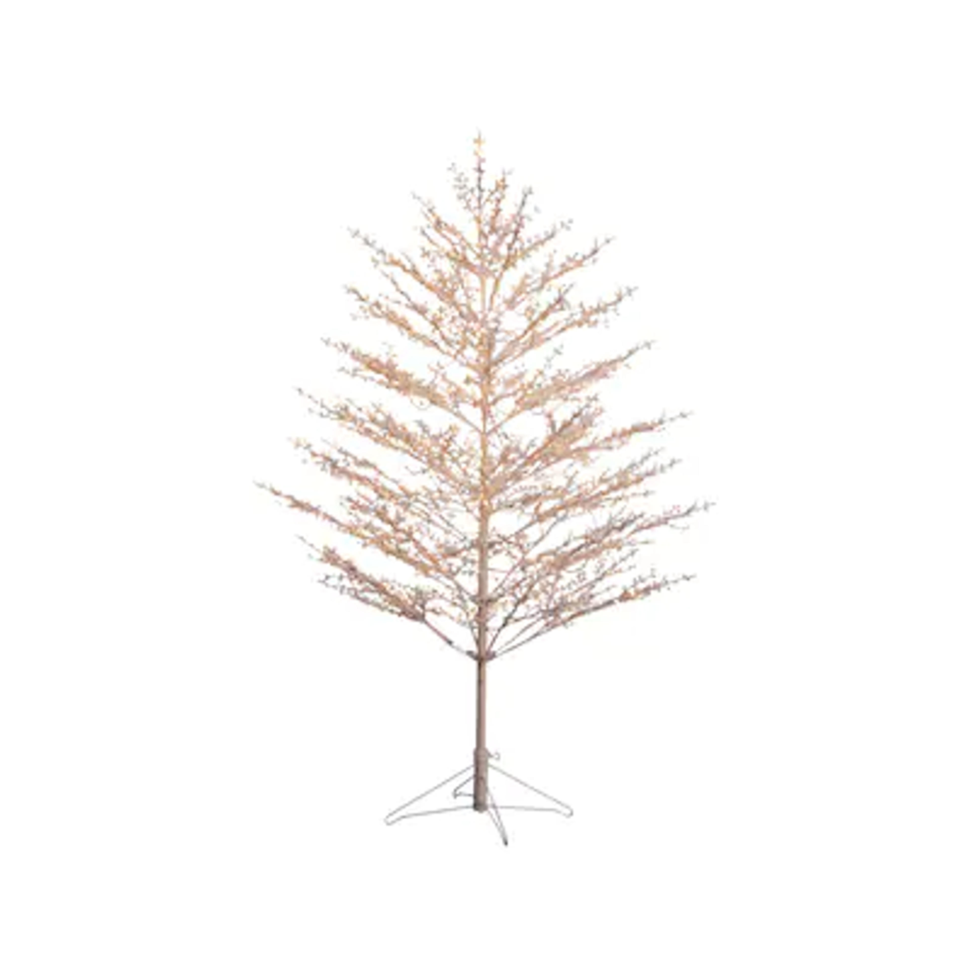 GE Color Choice 5-ft Winterberry Pre-lit Twig White Artificial Christmas Tree with LED Lights in the Artificial Christmas Trees department at Lowes.com