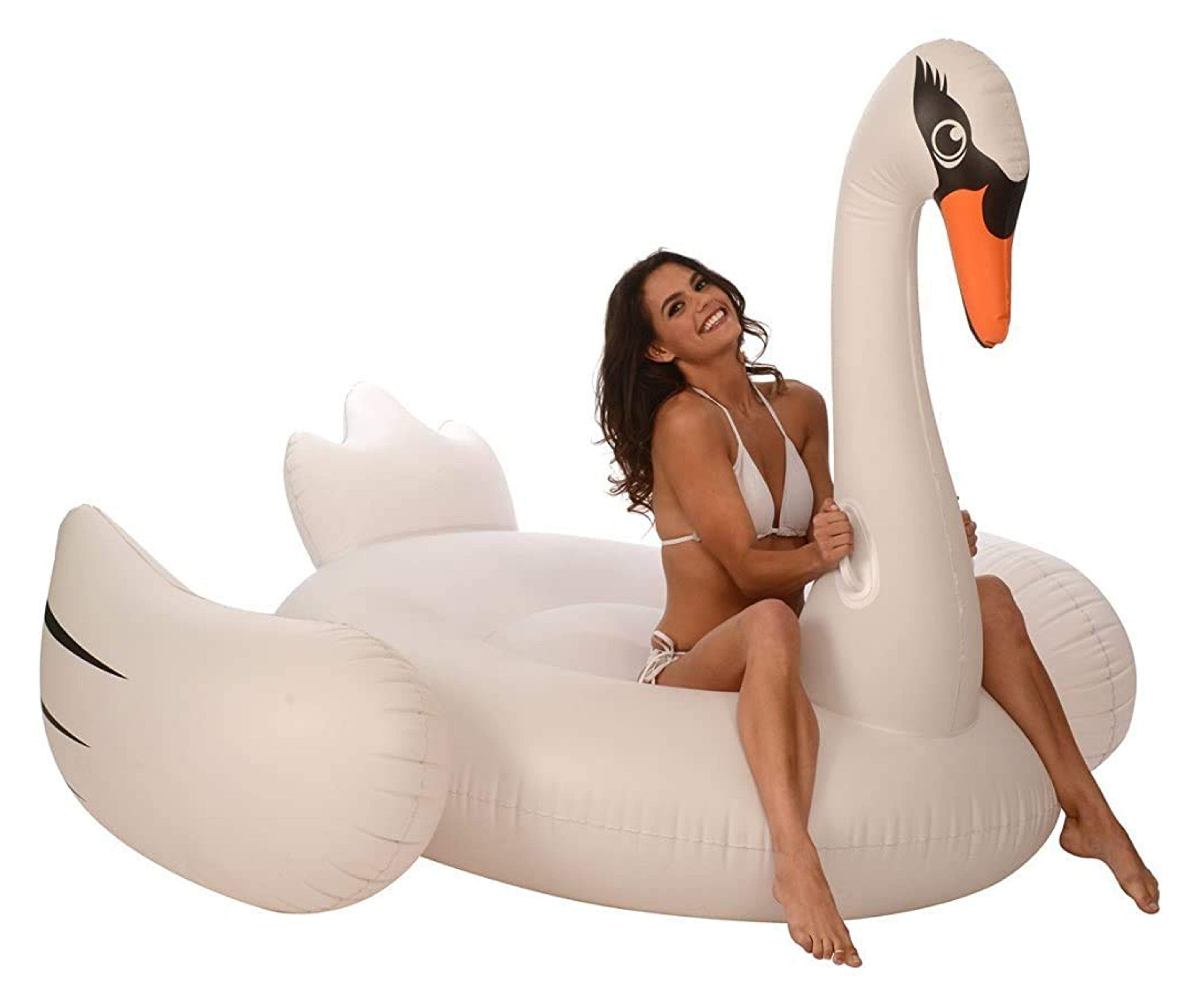 Amazon.com: One Giant Swan Inflatable Pool Float I 78 x 55 Inflatable Kiddie Pool for Kids, Adults and Toddlers I Blow Up Pool Floats for Swimming Pool Lounger I Bachelorette Pool Floats Swimming Pool Toys Rafts : Toys & Games