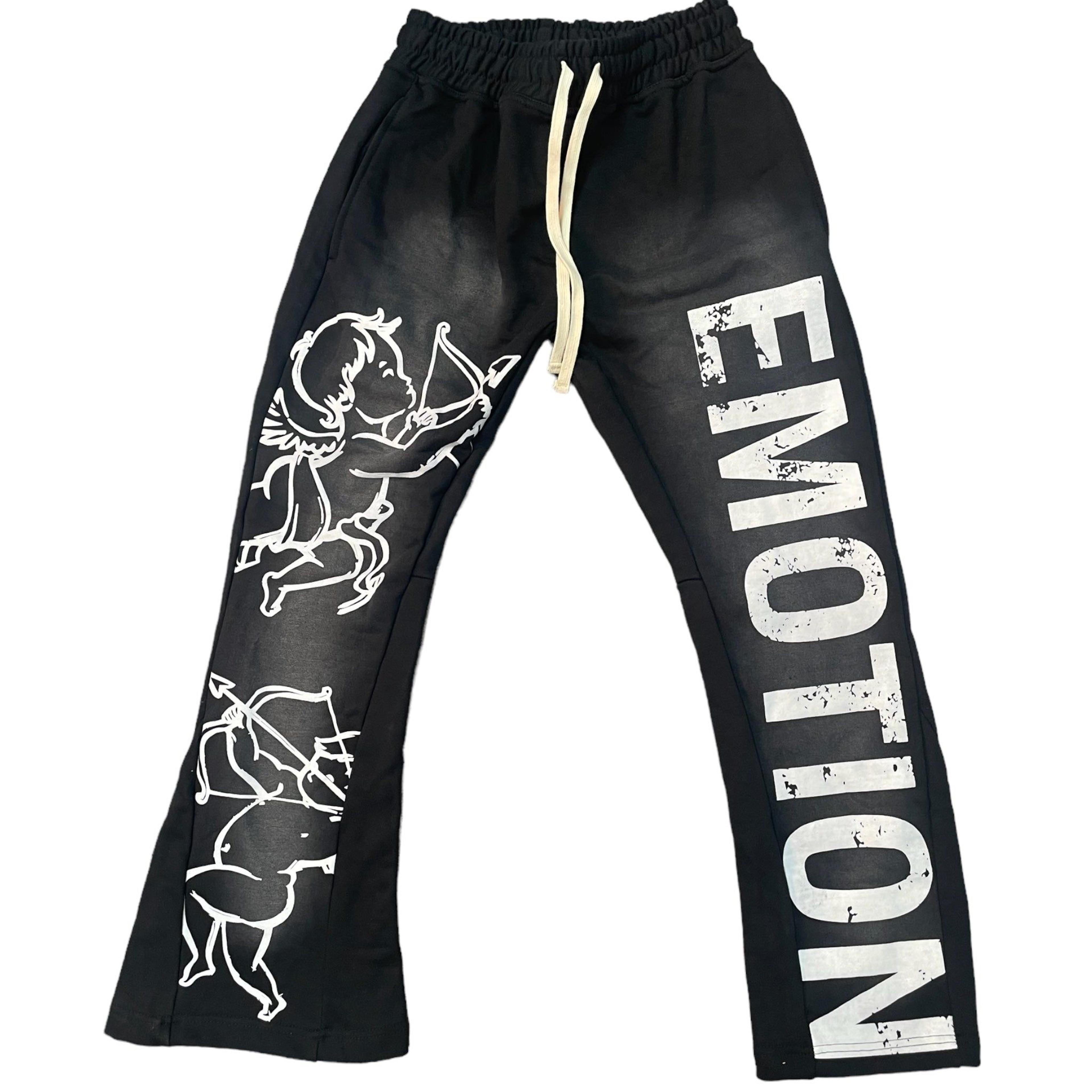 Black “Cupid” Flare Sweatpants - XX-Large