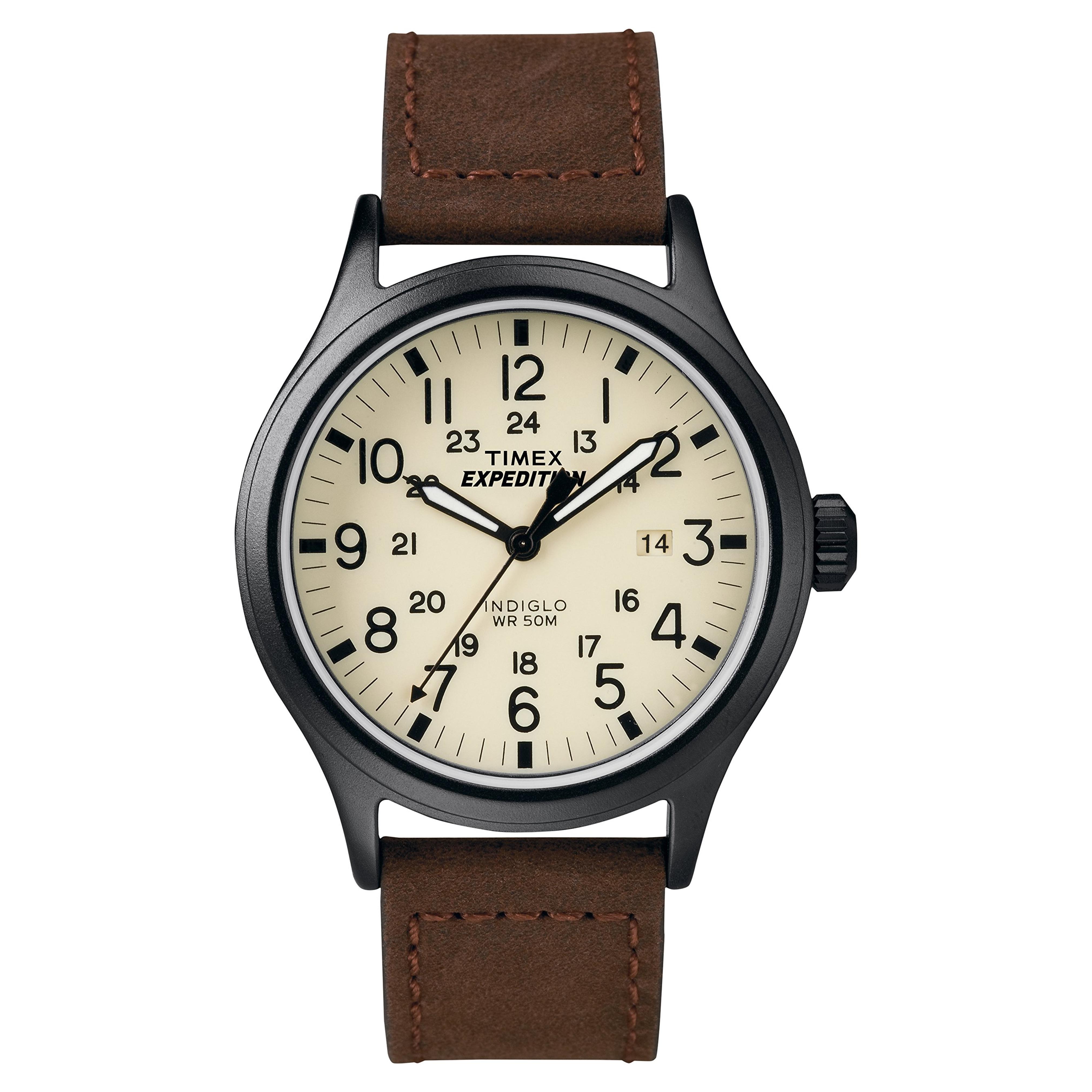 Timex Men's Expedition Scout 40mm Watch Brown/Natural/Black