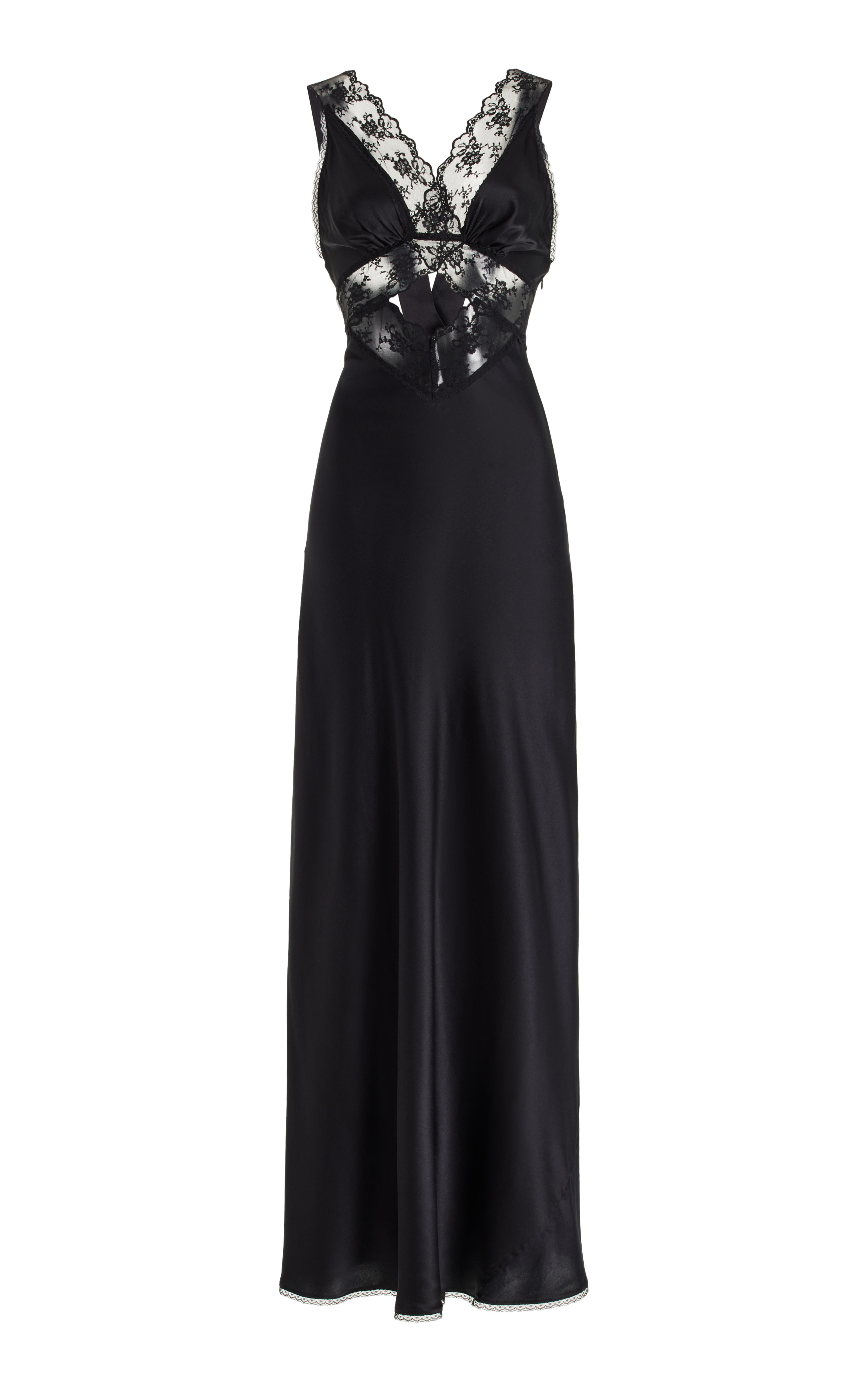 Willa Lace-Trimmed Cutout Silk Maxi Dress By Sir | Moda Operandi