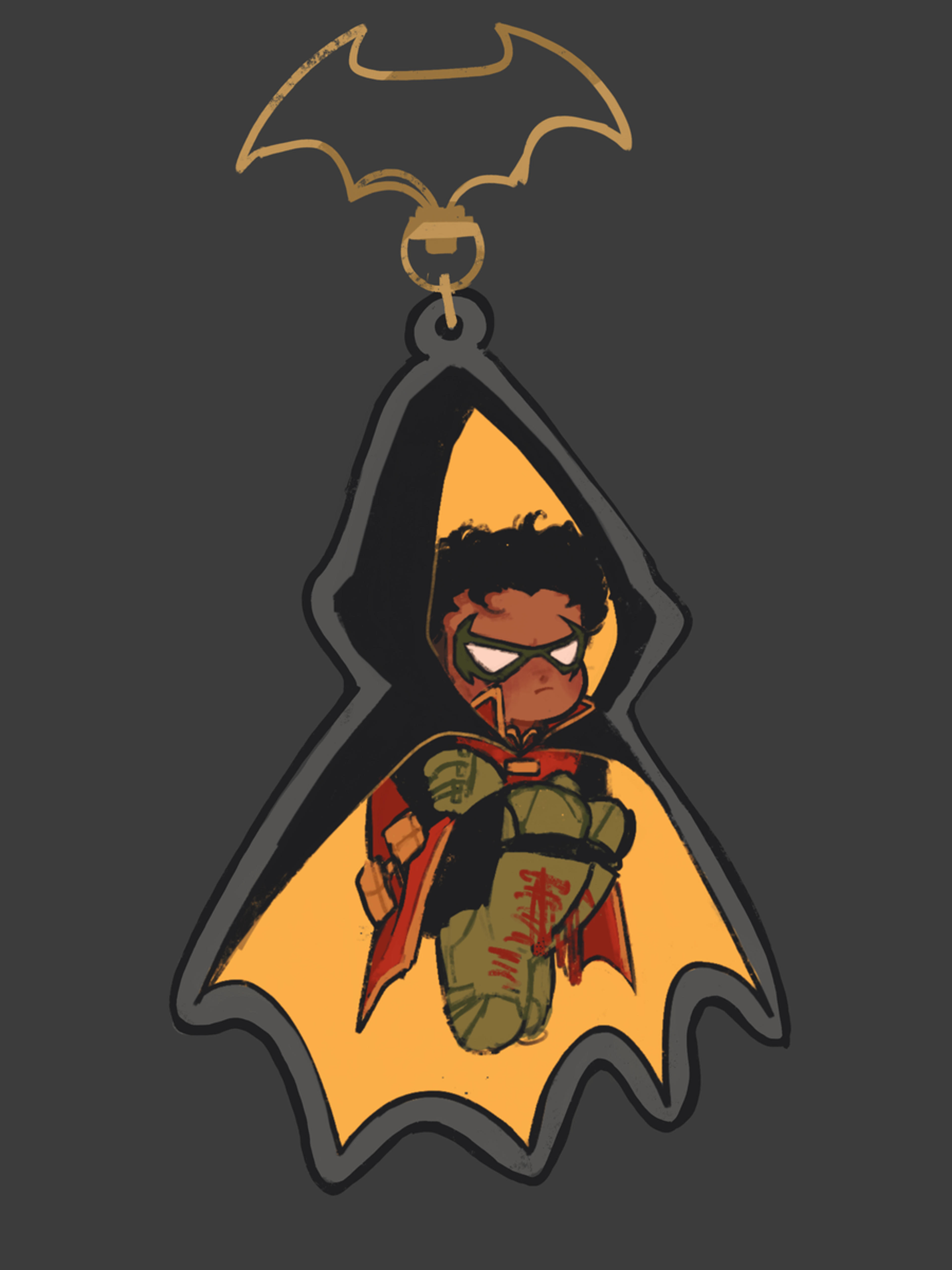 **PREORDER** Damian Wayne Robin 3" Double Sided Acrylic Charm