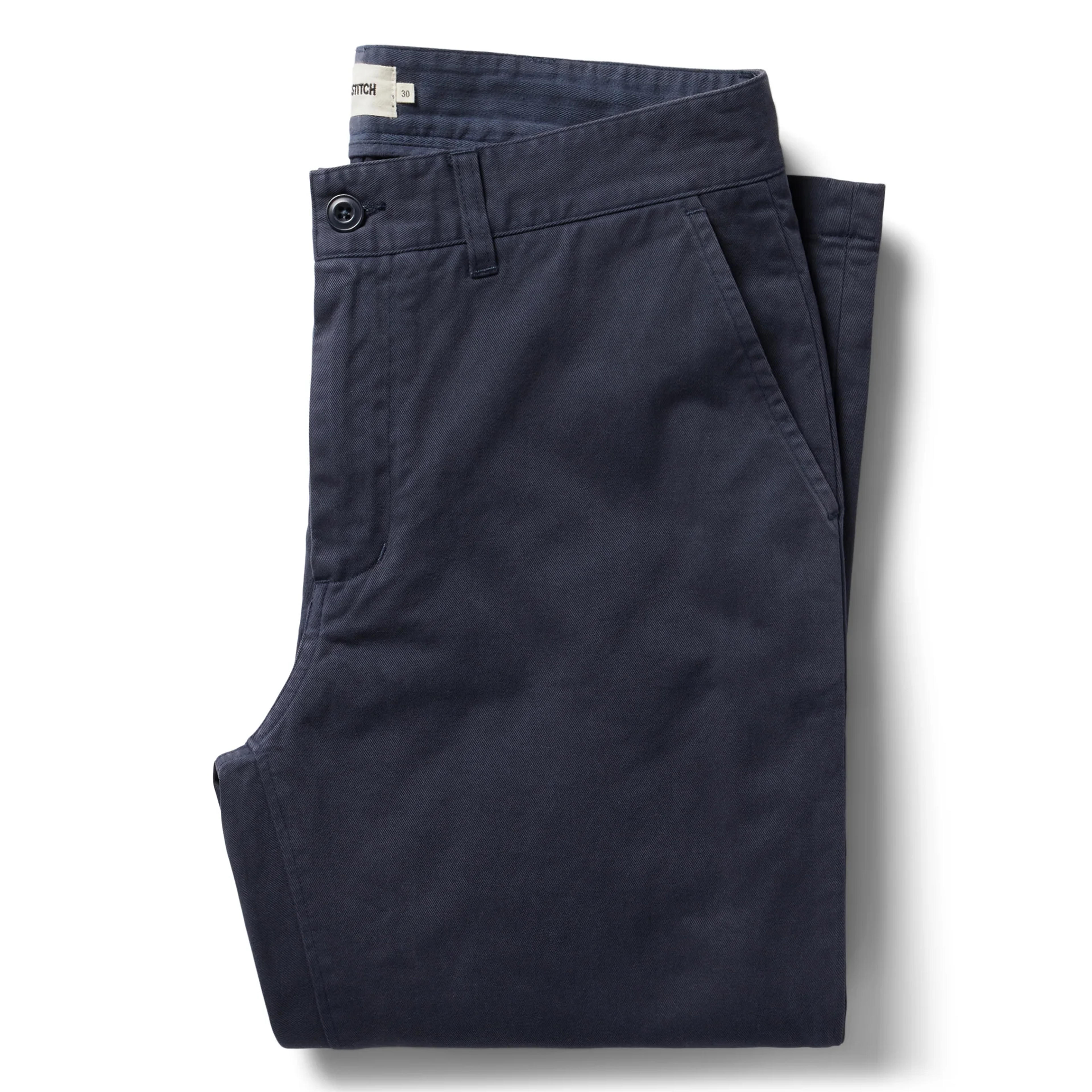 The Slim Foundation Chino Pant in Organic Marine Blue | Taylor Stitch