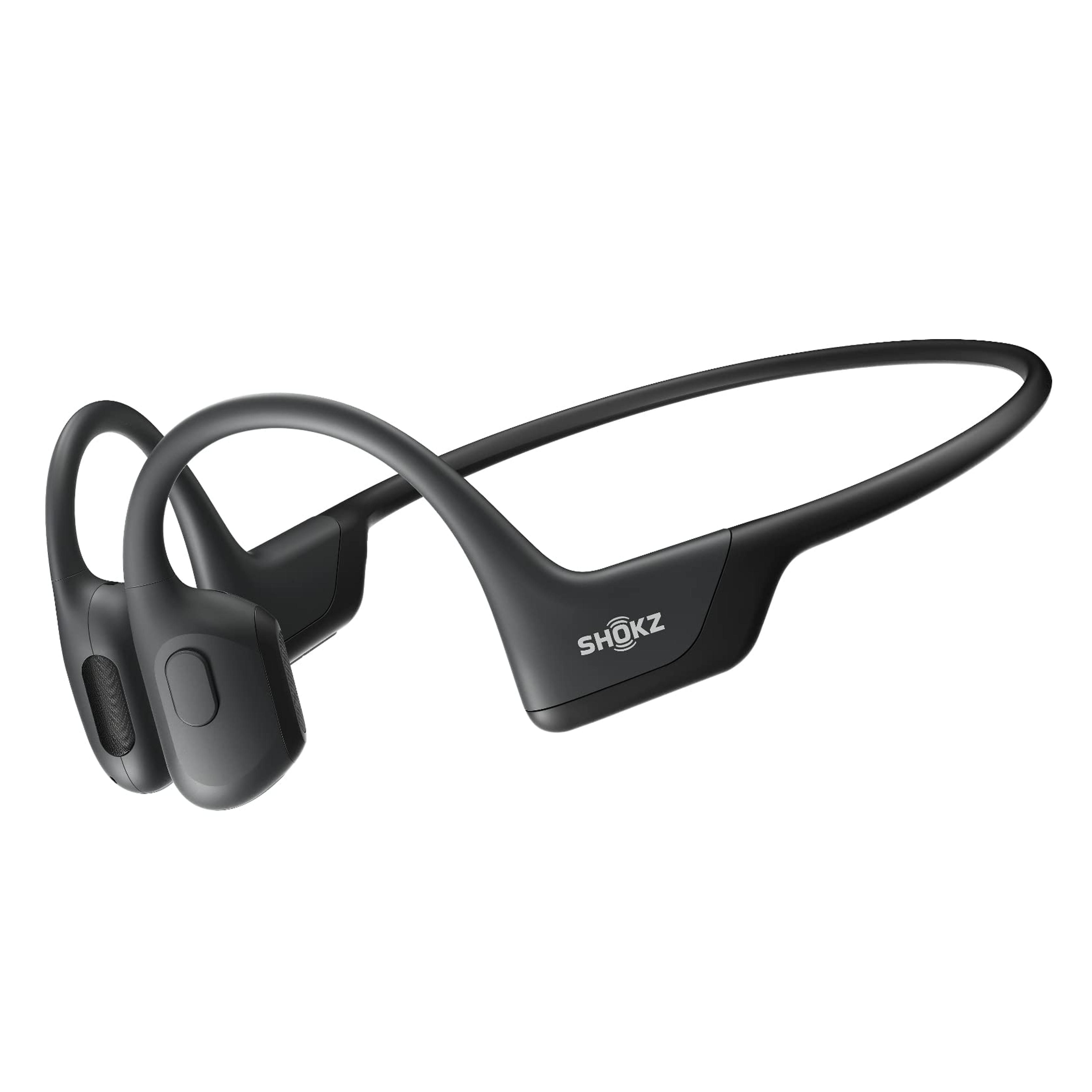 Shokz OpenRun Pro - Premium Bone Conduction Open-Ear Bluetooth Sport Headphones - Sweat Resistant Wireless Earphones for Workouts and Running with Deep Base - Built-in Mic, with Headband (Black)