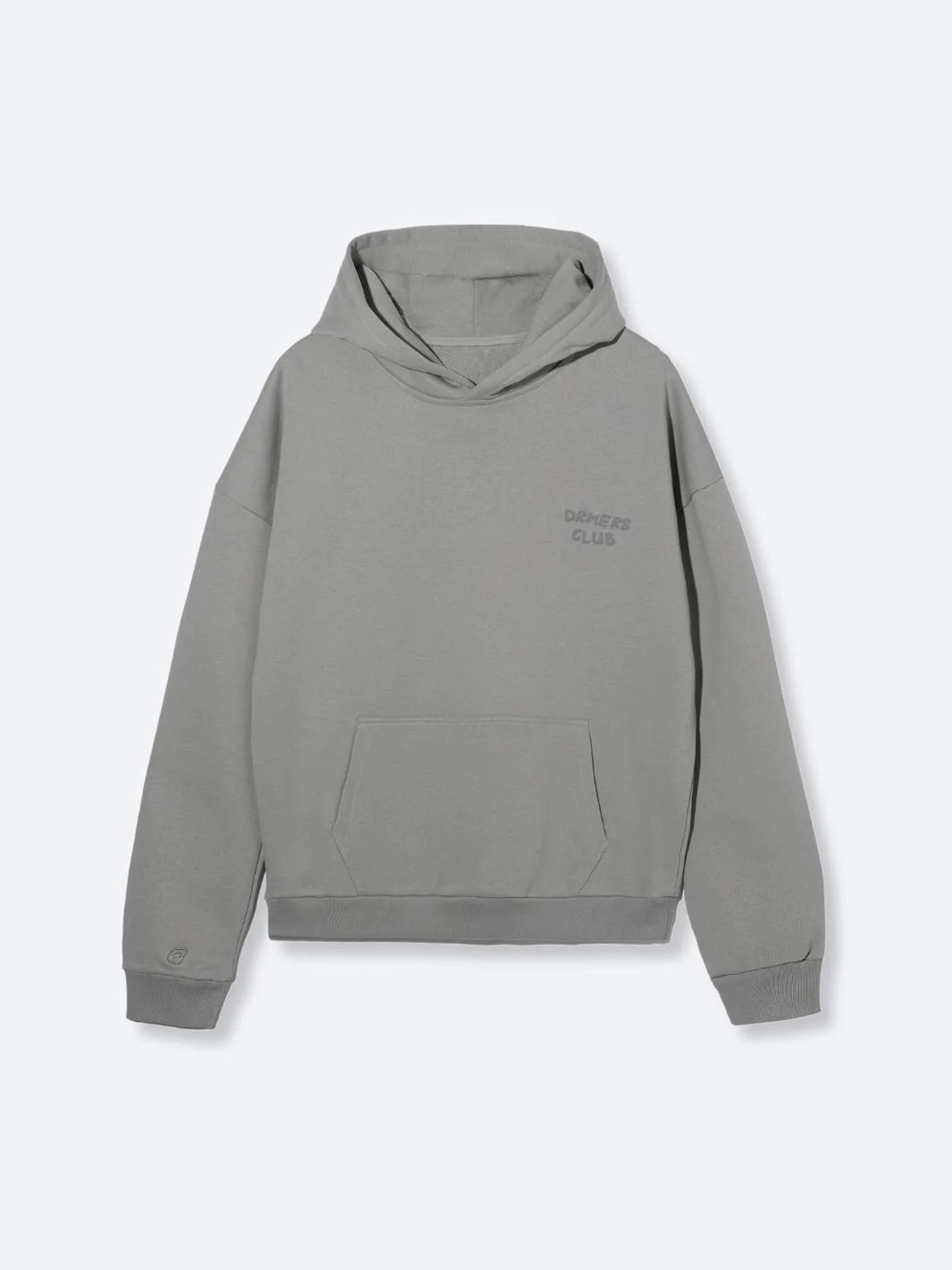 drmers club basics hoodie - graphite grey