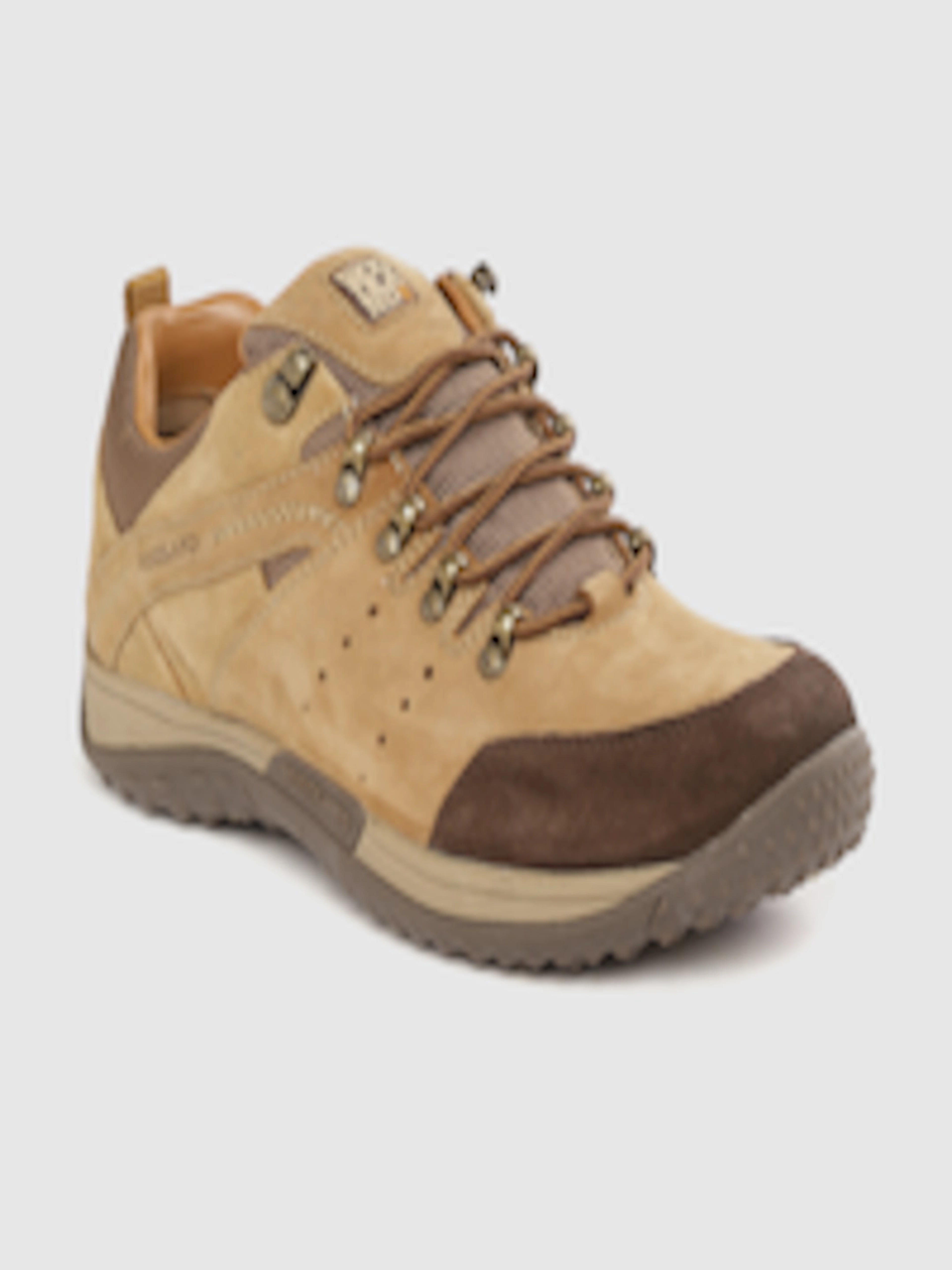 Buy Woodland Men Camel Brown Leather Sneakers - Casual Shoes for Men 14400738 | Myntra