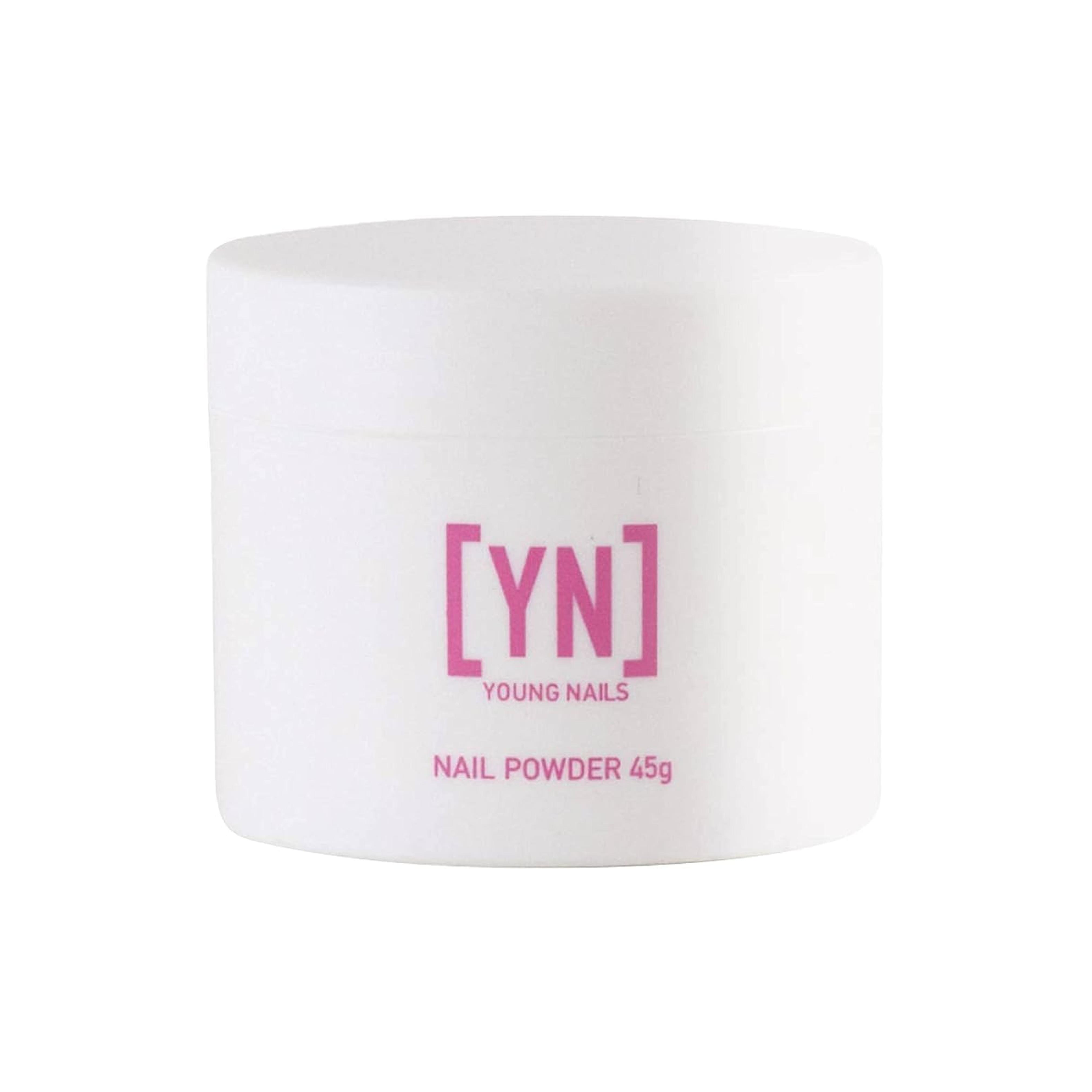 Young Nails Acrylic Core Powder - Self-Leveling Acrylic Nail Powder, Clear Nude Pink White Acrylic Powder for Nail Extenstion, Professional Grade, Superior Adhesion, Color - Clear, 45g