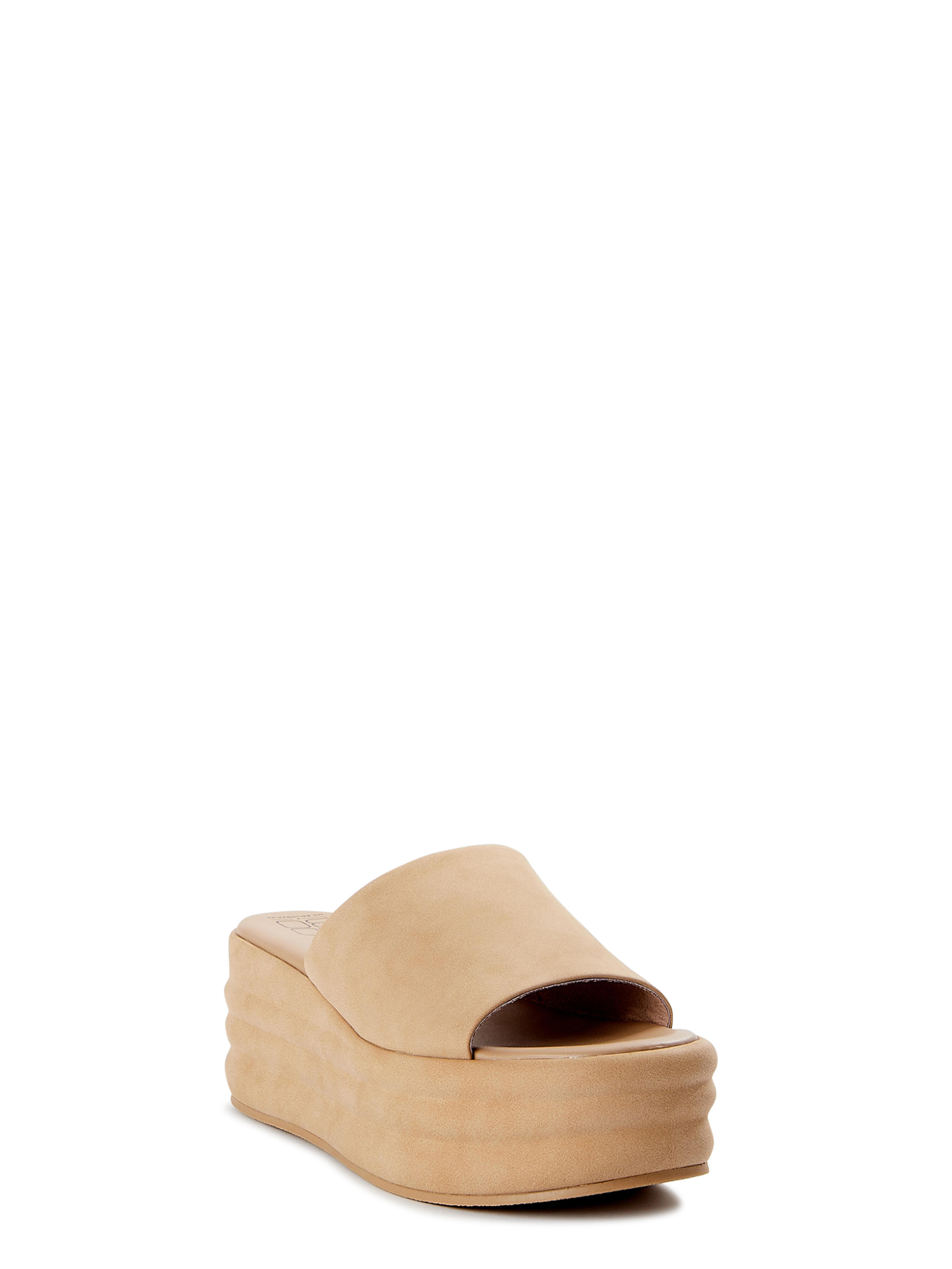 No Boundaries Women's Flatform Wedge Sandal