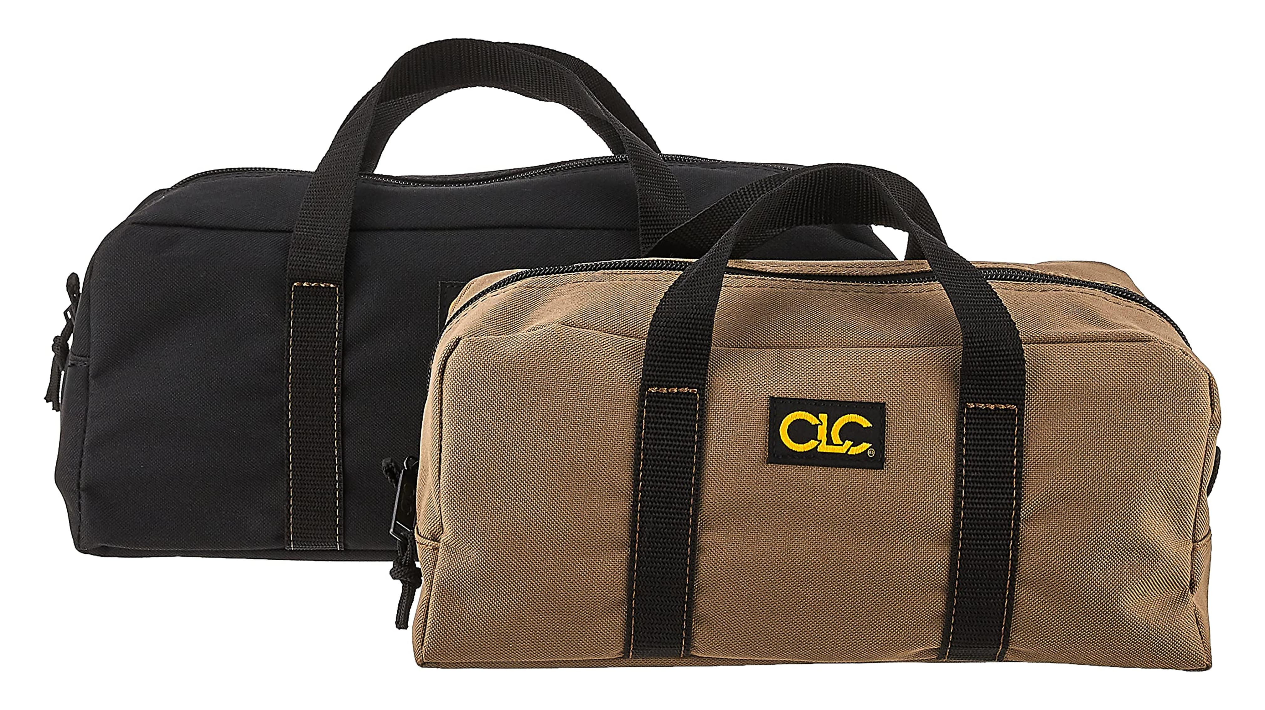 Custom Leathercraft1107 2 Pack Medium and Large Utility Tote Bag Combo,Black/Beige - Tool Bags - Amazon.com