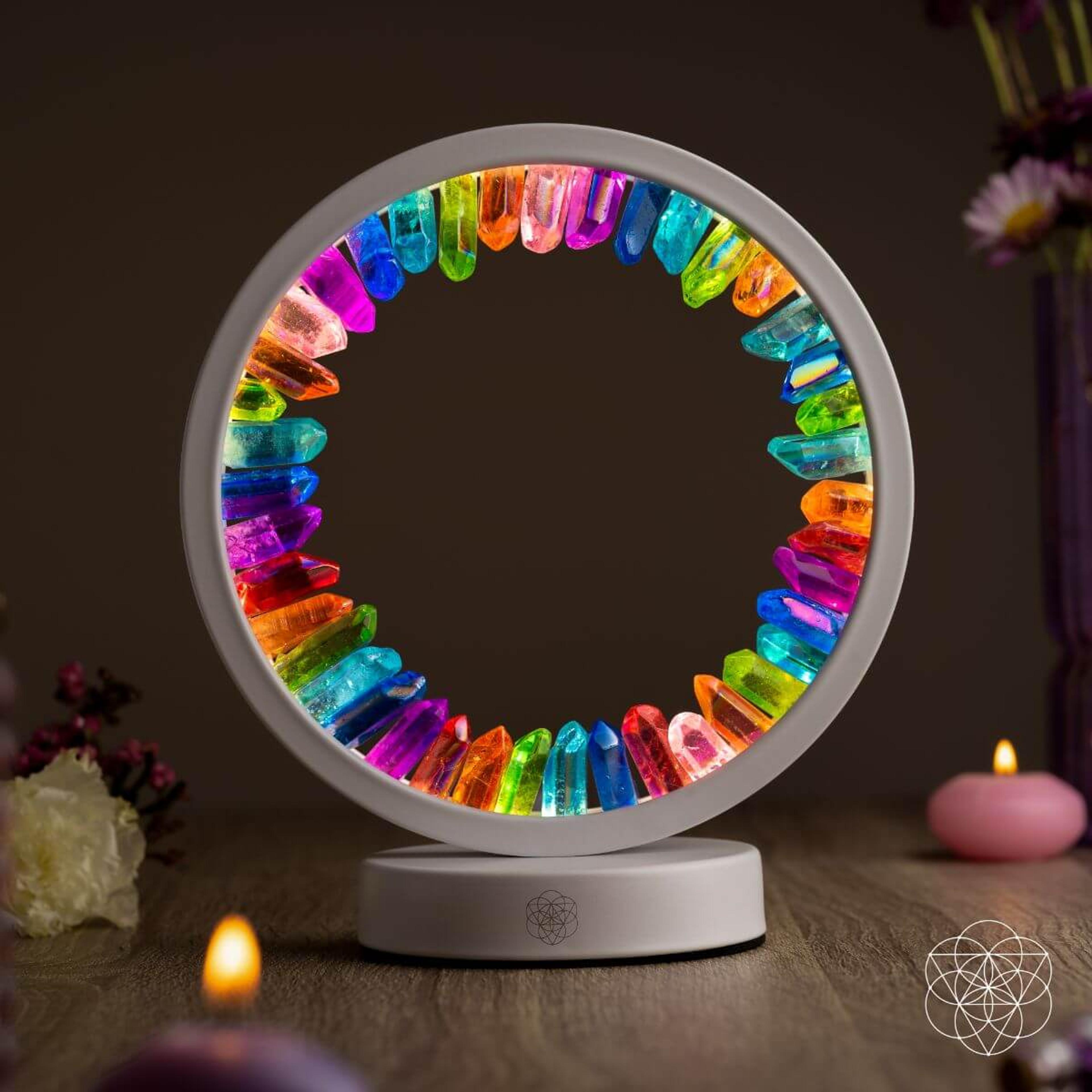 Infinite Rainbow - Clear Quartz Aura Lamp of Hope – Conscious Items