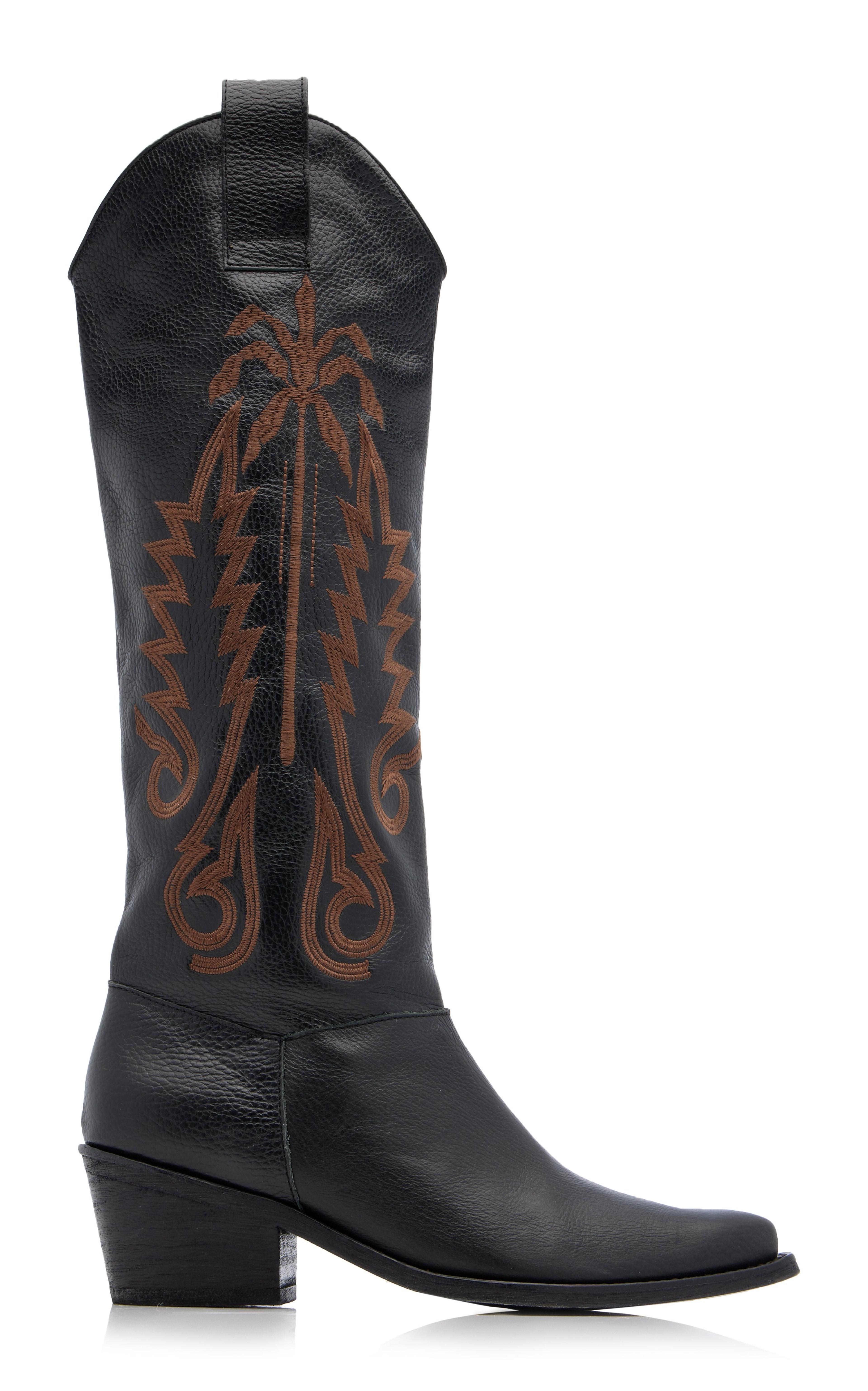 Paradise Garden Leather Boots By Johanna Ortiz | Moda Operandi