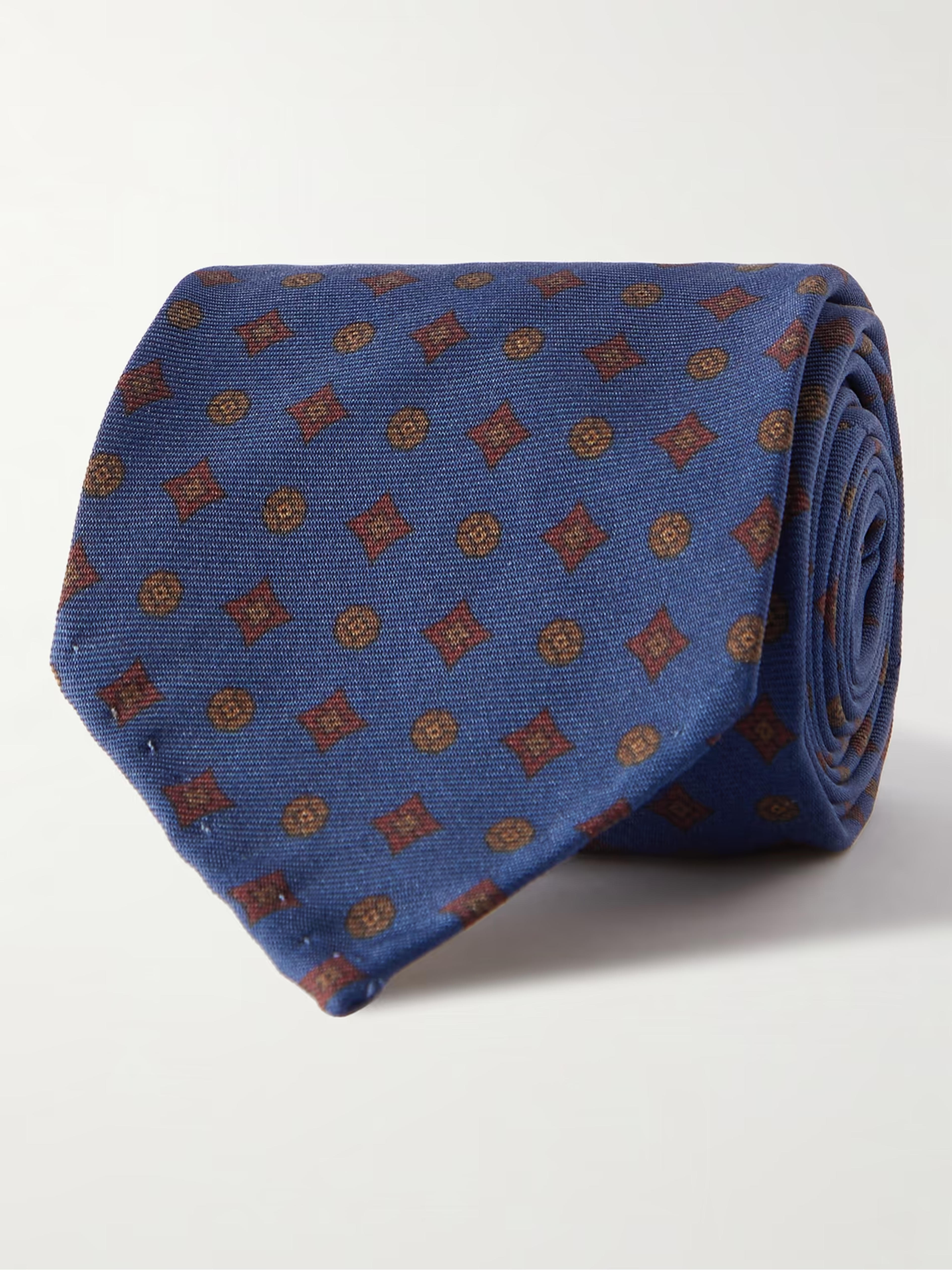 RUBINACCI - 8cm Printed Silk-Twill Tie