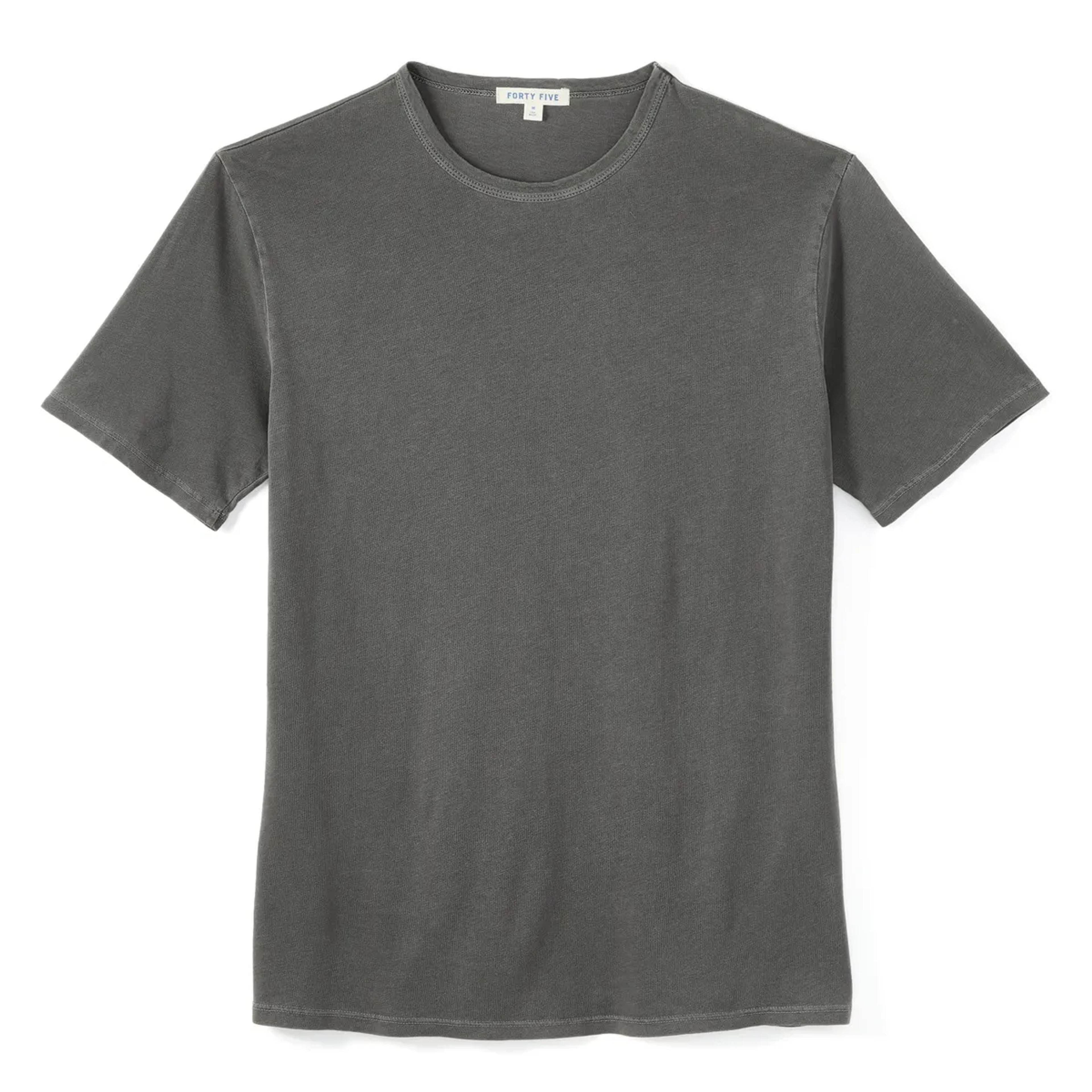 Forty Five Supima Crew T-Shirt - Vintage Wash Graphite | T-Shirts | Huckberry