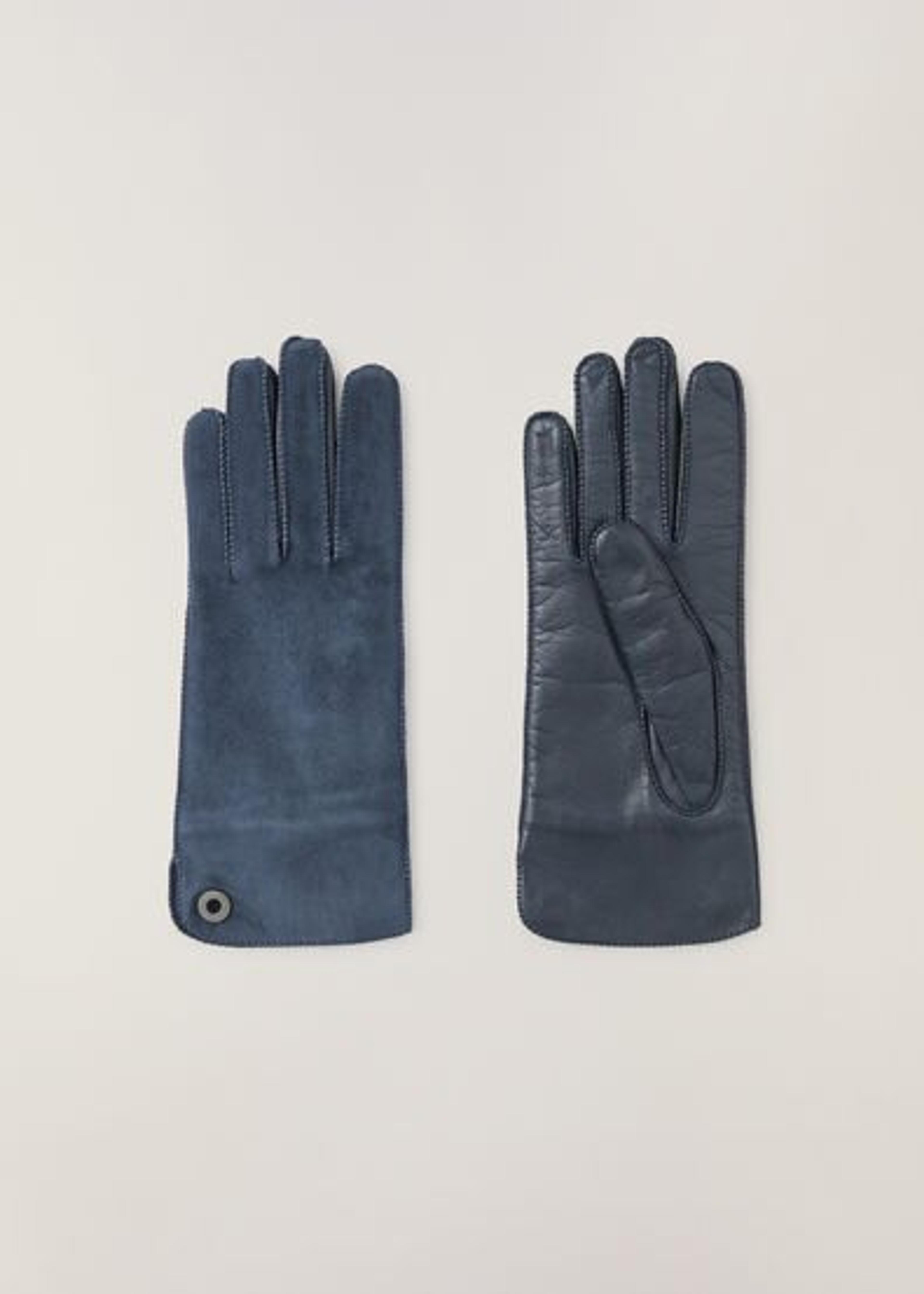 Jacqueline Gloves in Lambskin Shadow Slate | Loro Piana