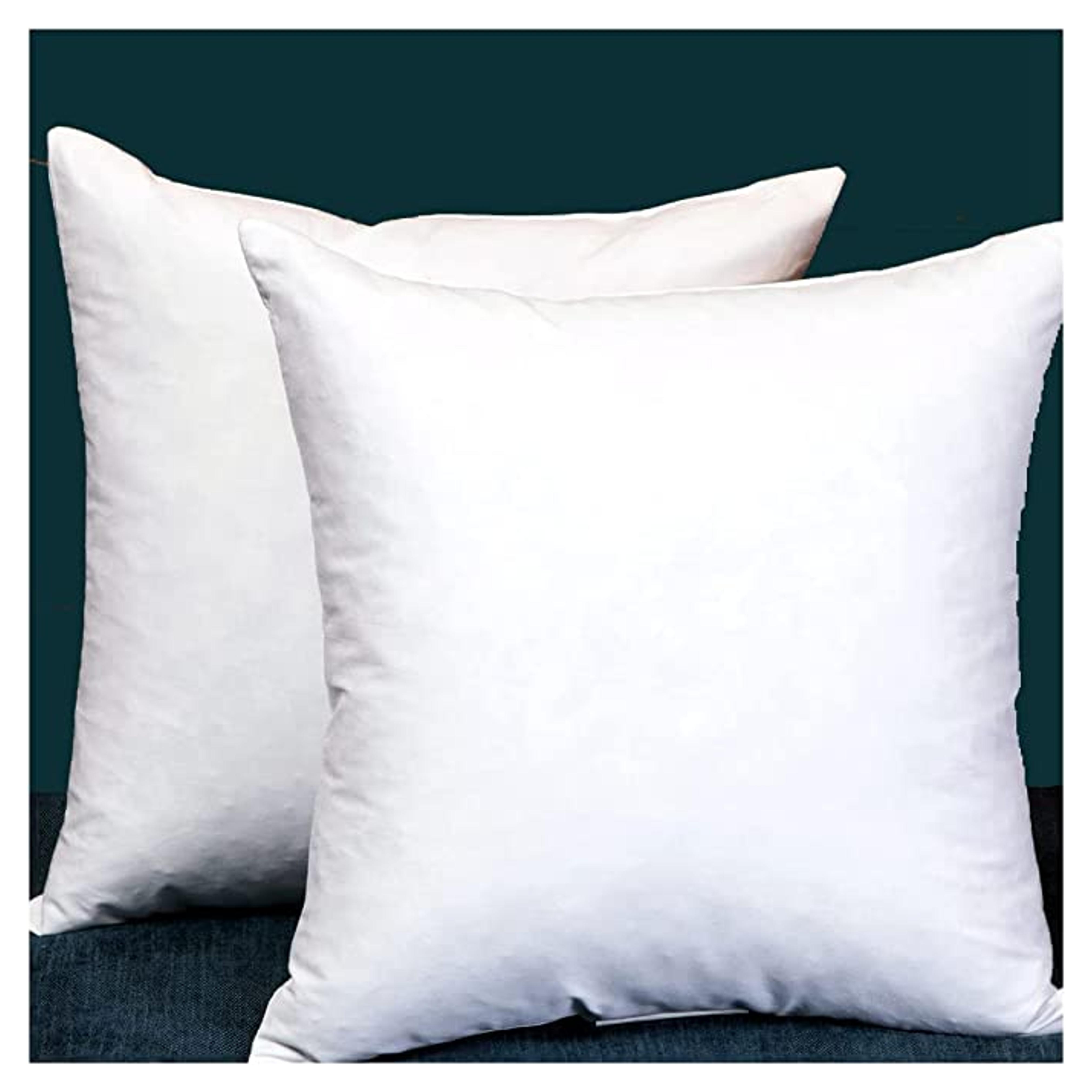 Amazon.com: Set of 2, Square Decorative Throw Pillows Inserts Down and Feather Pillow Insert, Cotton Fabric, 26 X 26 Inches : Home & Kitchen