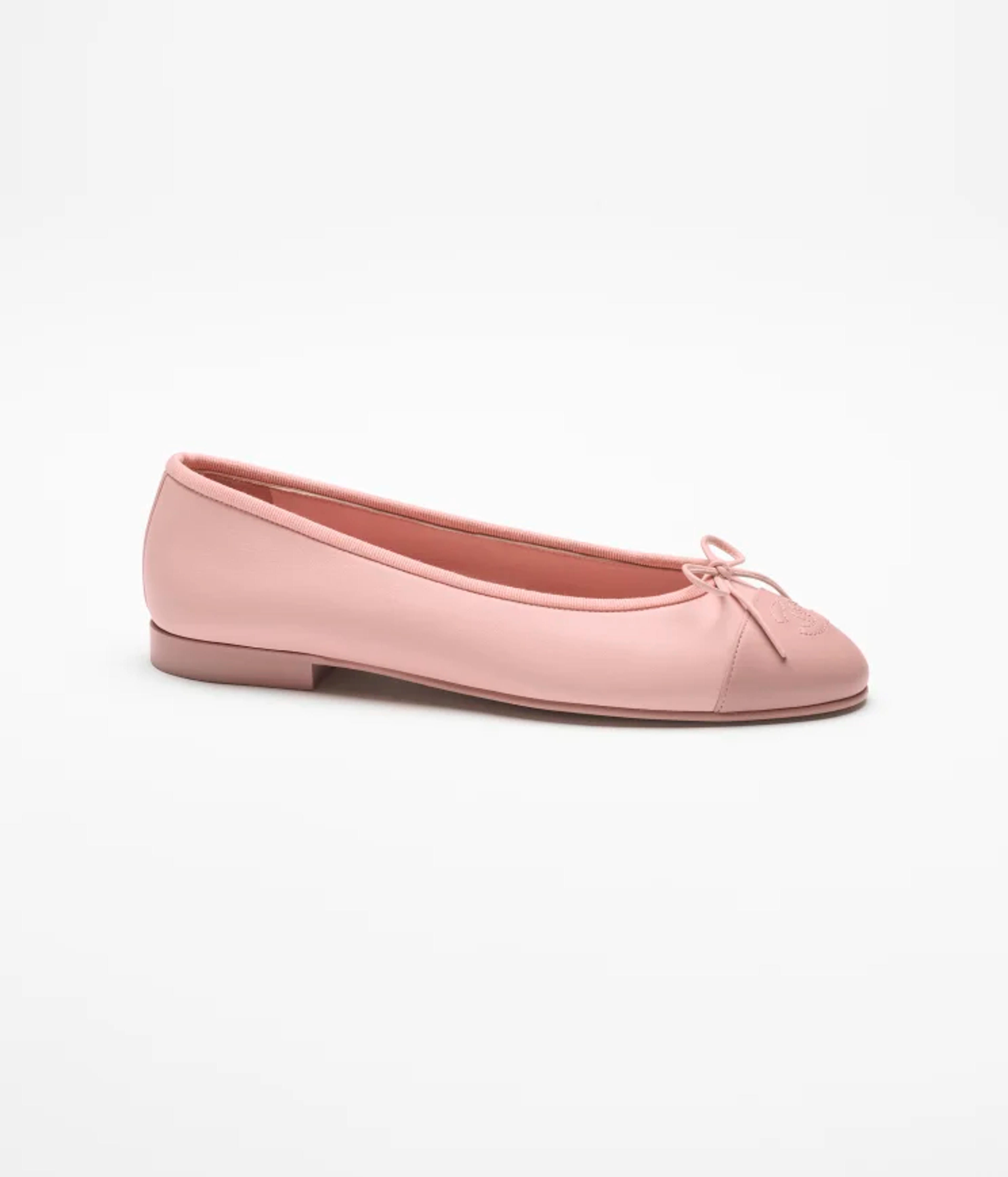 Ballet flats - Lambskin, light pink & dark pink — Fashion | CHANEL