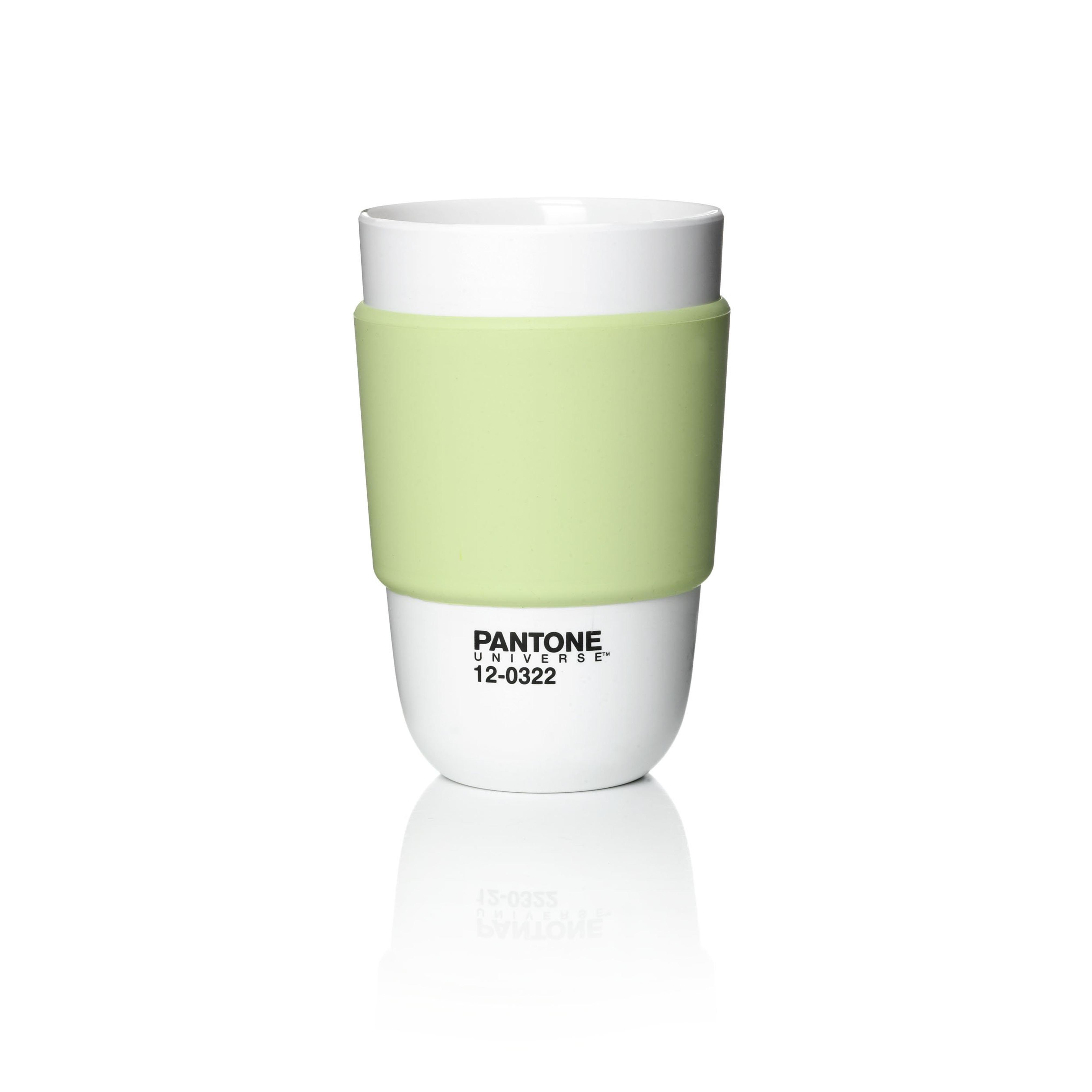 Pantone Universe Classic Cup with Silicone Band, Blanc de Blanc