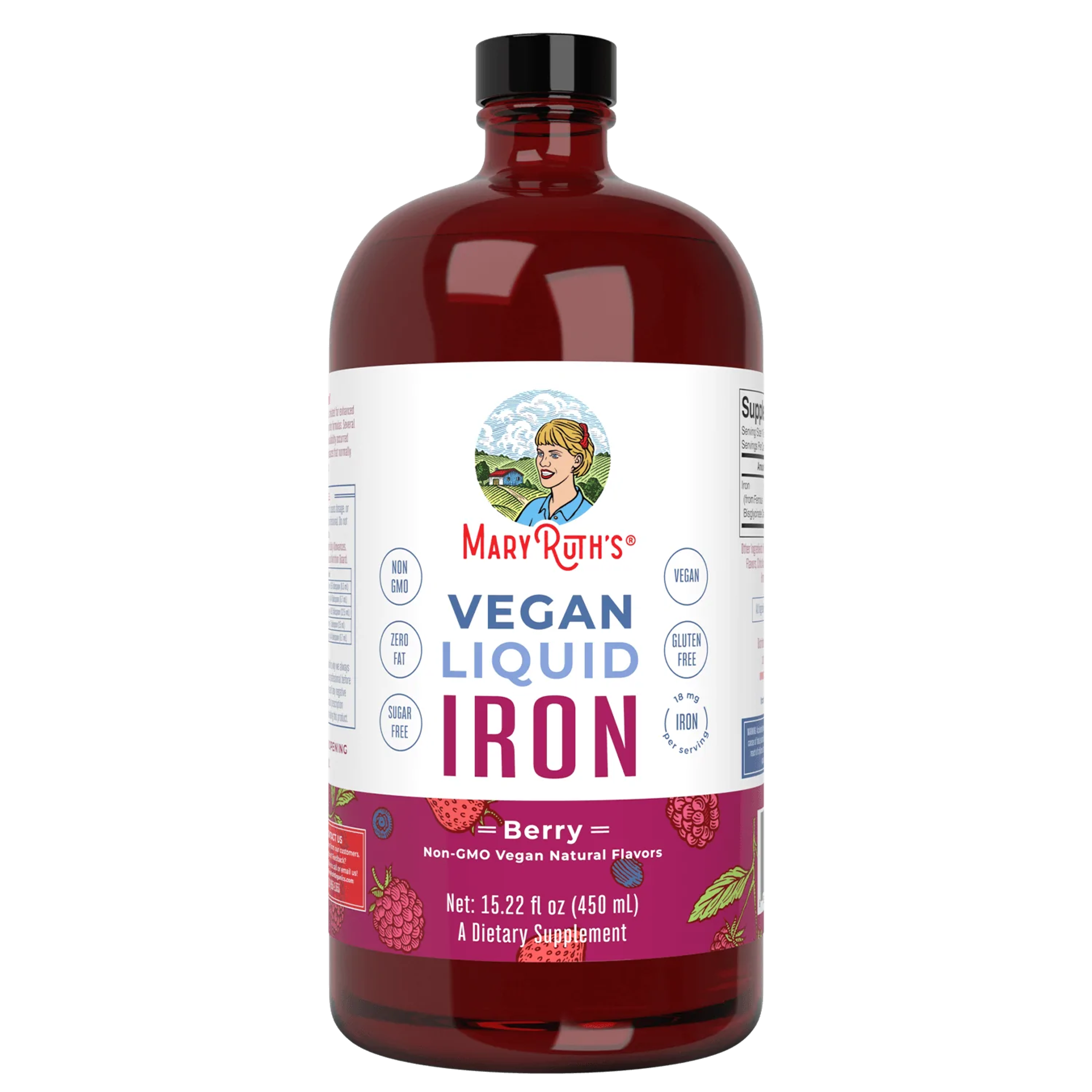 Vegan Liquid Iron Supplement For Adults