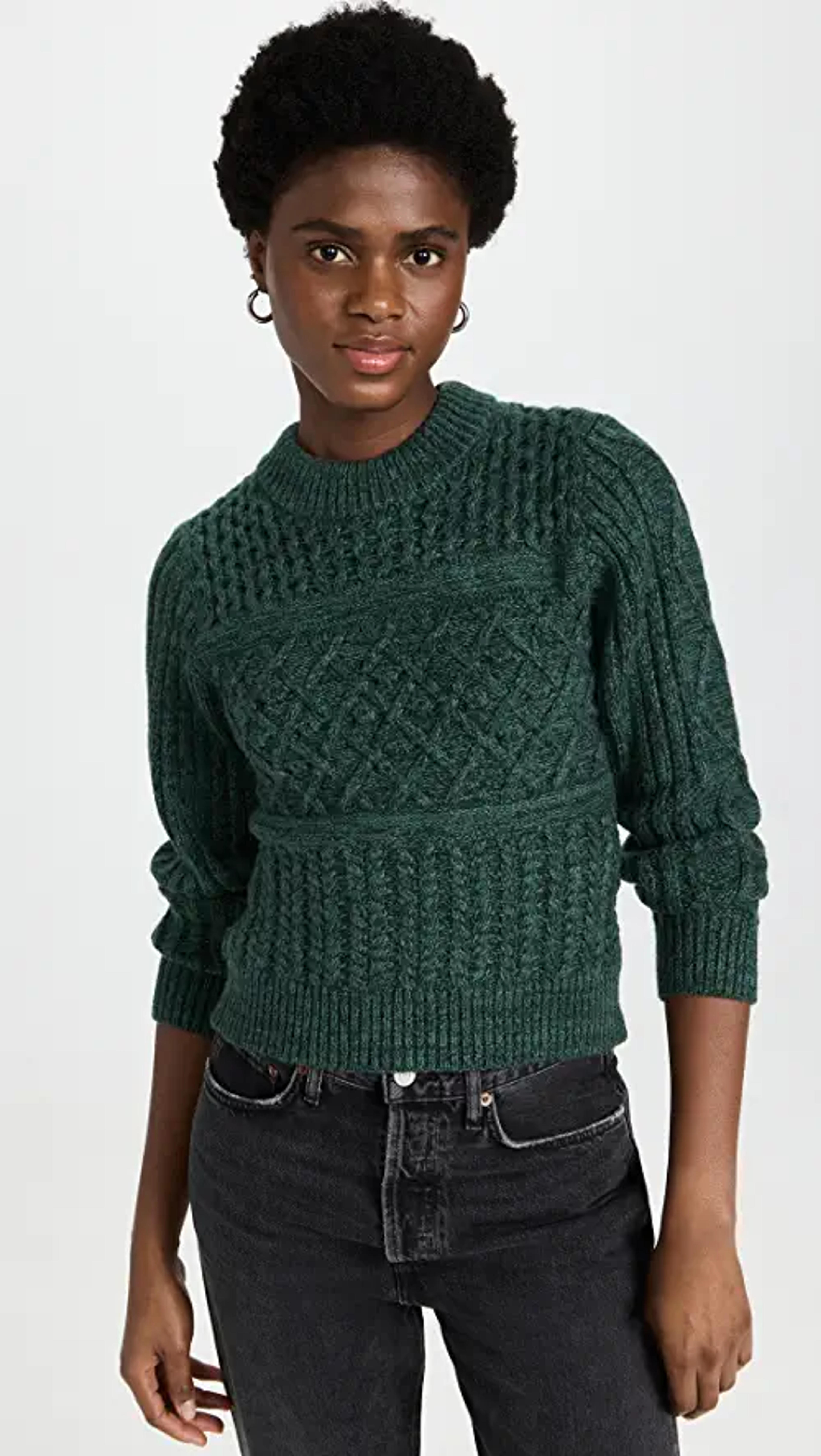 MINKPINK Kira Cable Knit Sweater | SHOPBOP