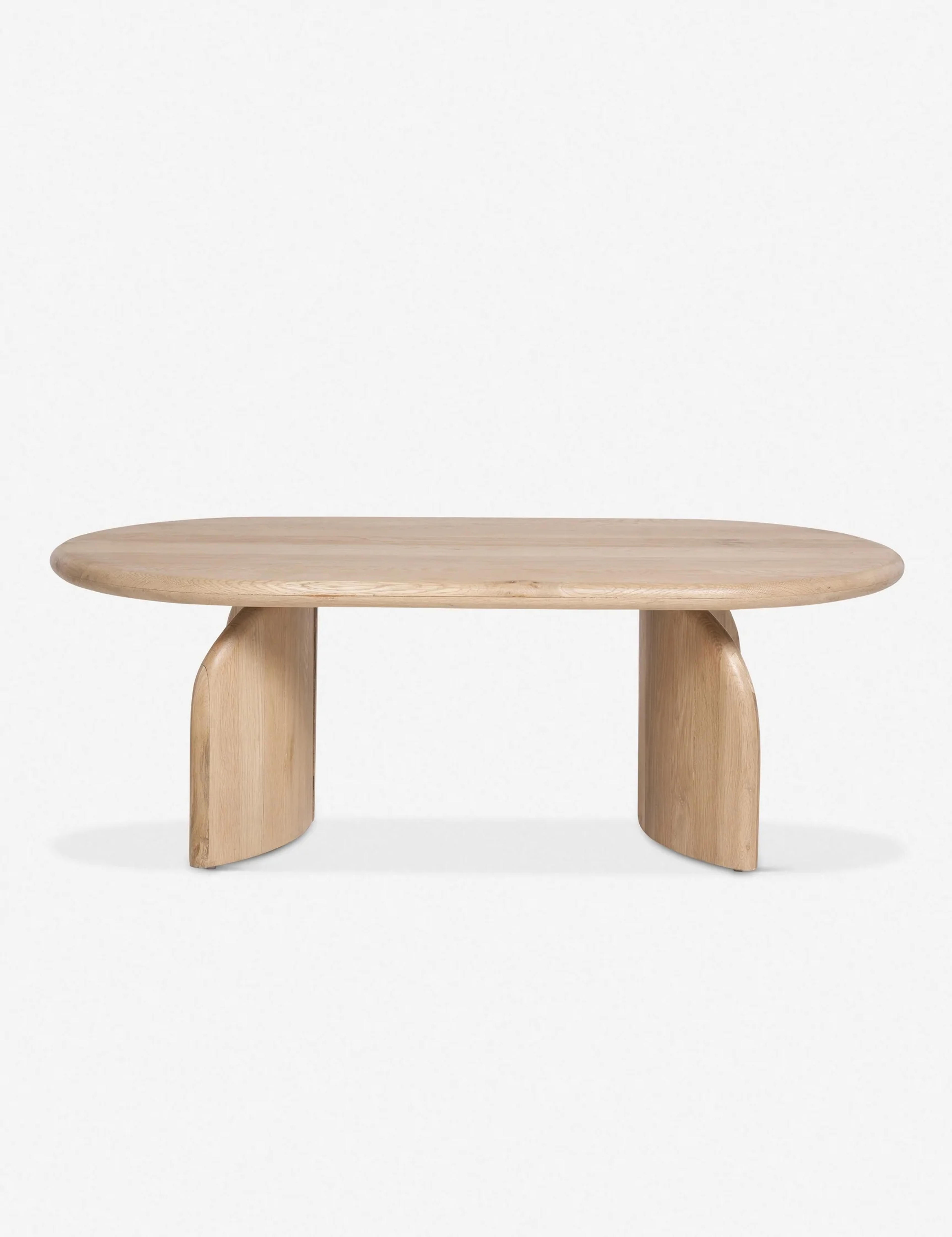 Ada Oval Coffee Table, Natural