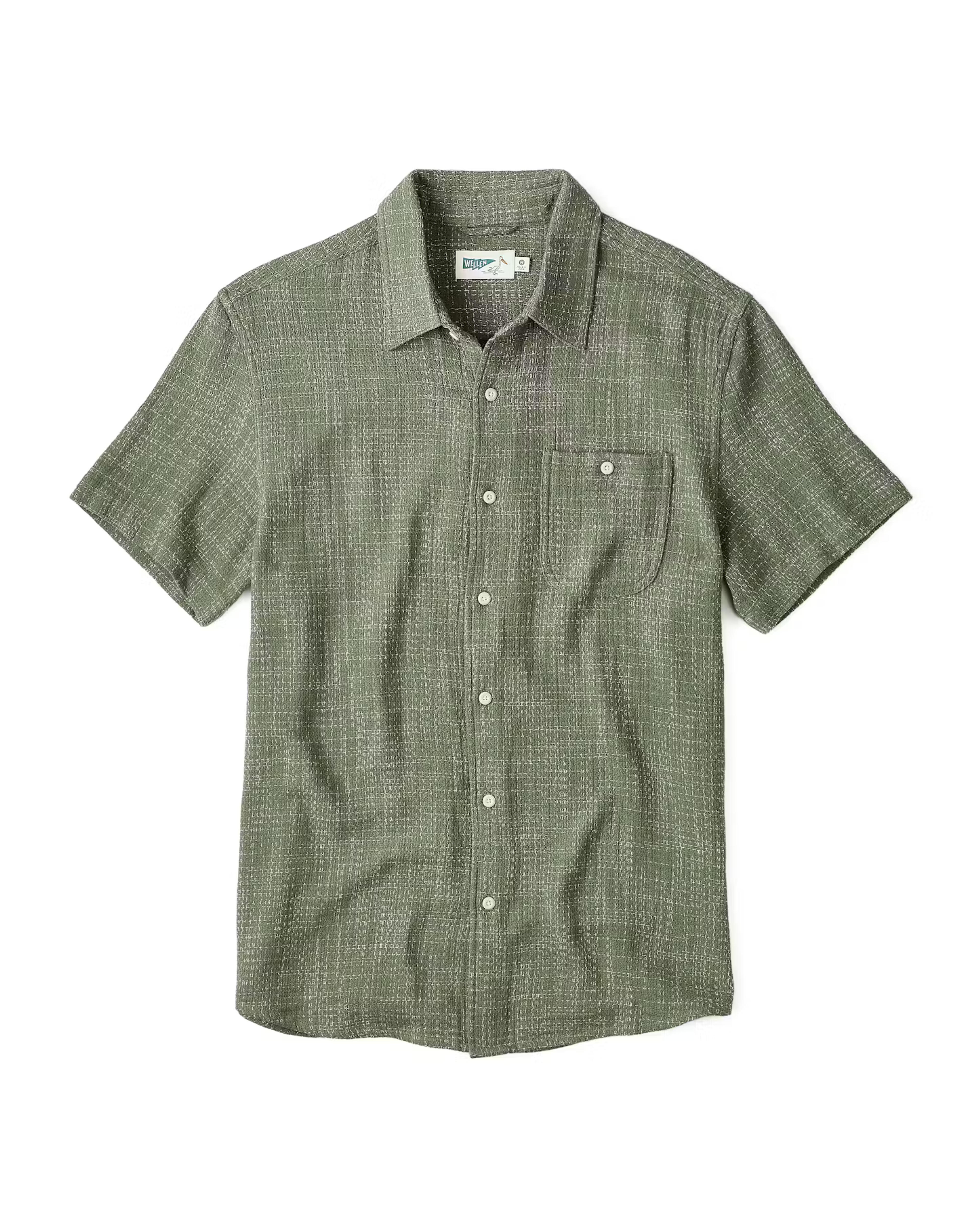 Wellen Wabi Sabi Easy Short Sleeve Shirt - Tobala Green | Short Sleeve Shirts | Huckberry