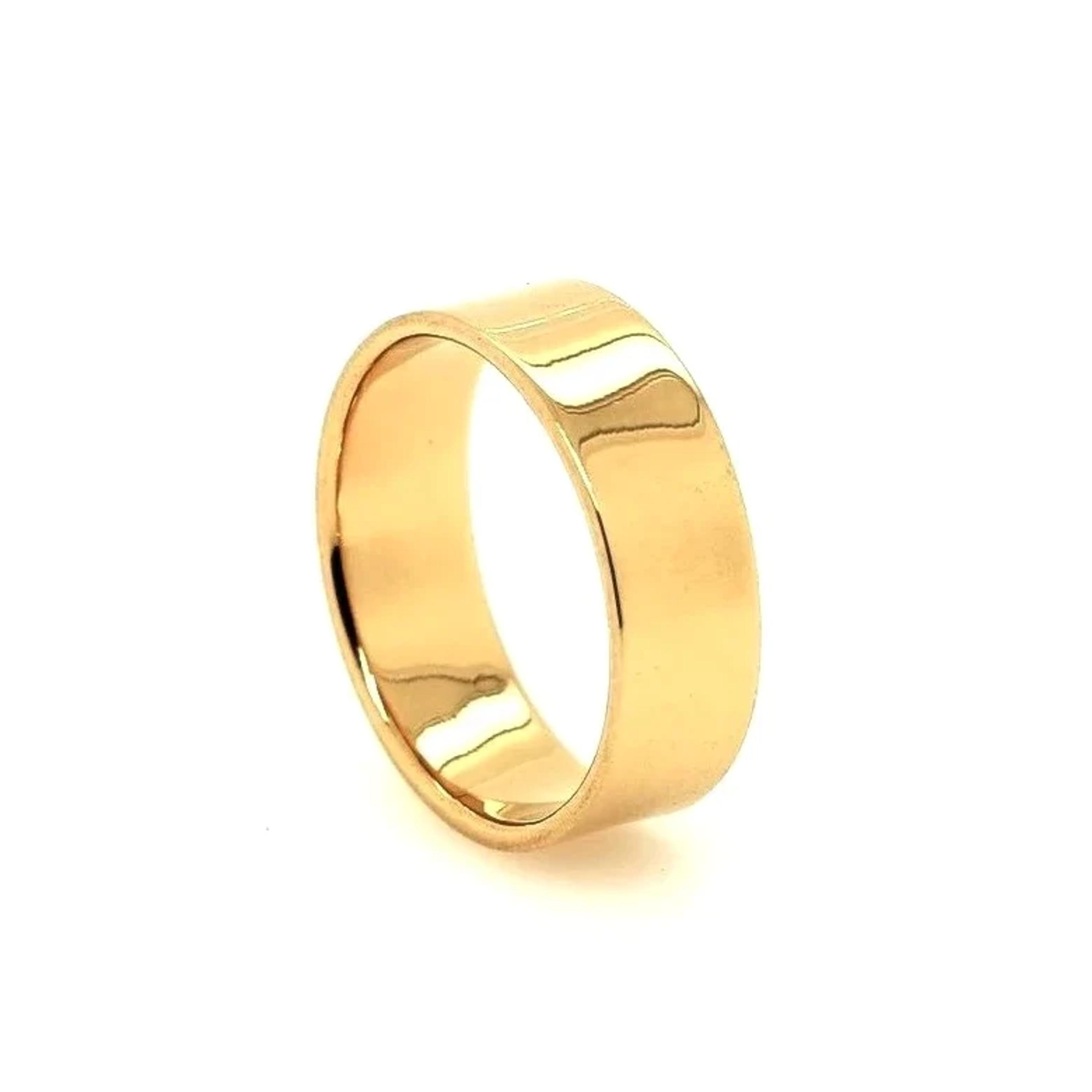 Thick Stacking Ring Gold - US 9