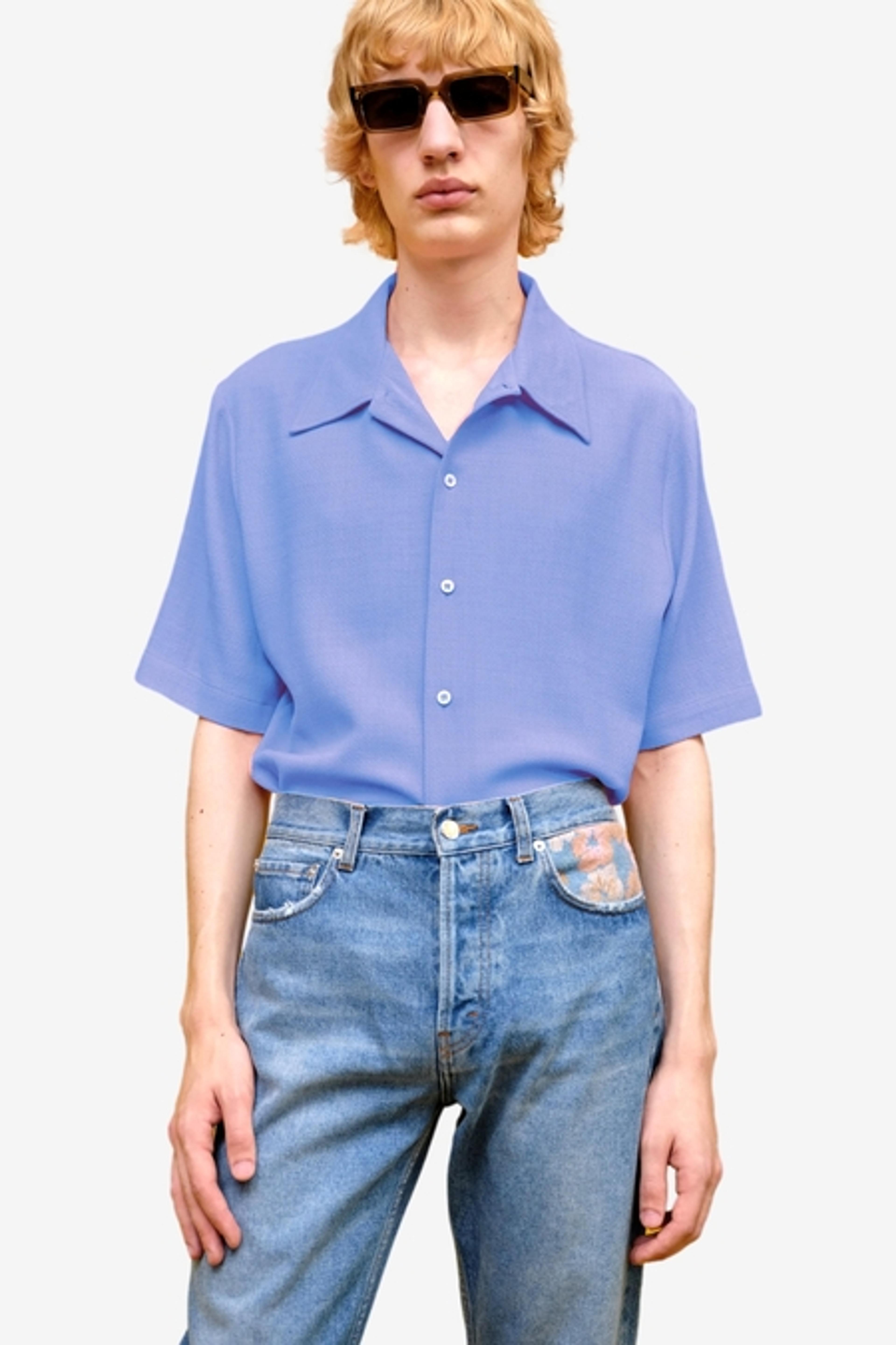 Séfr Suneham Shirt - Sky Blue | Garmentory