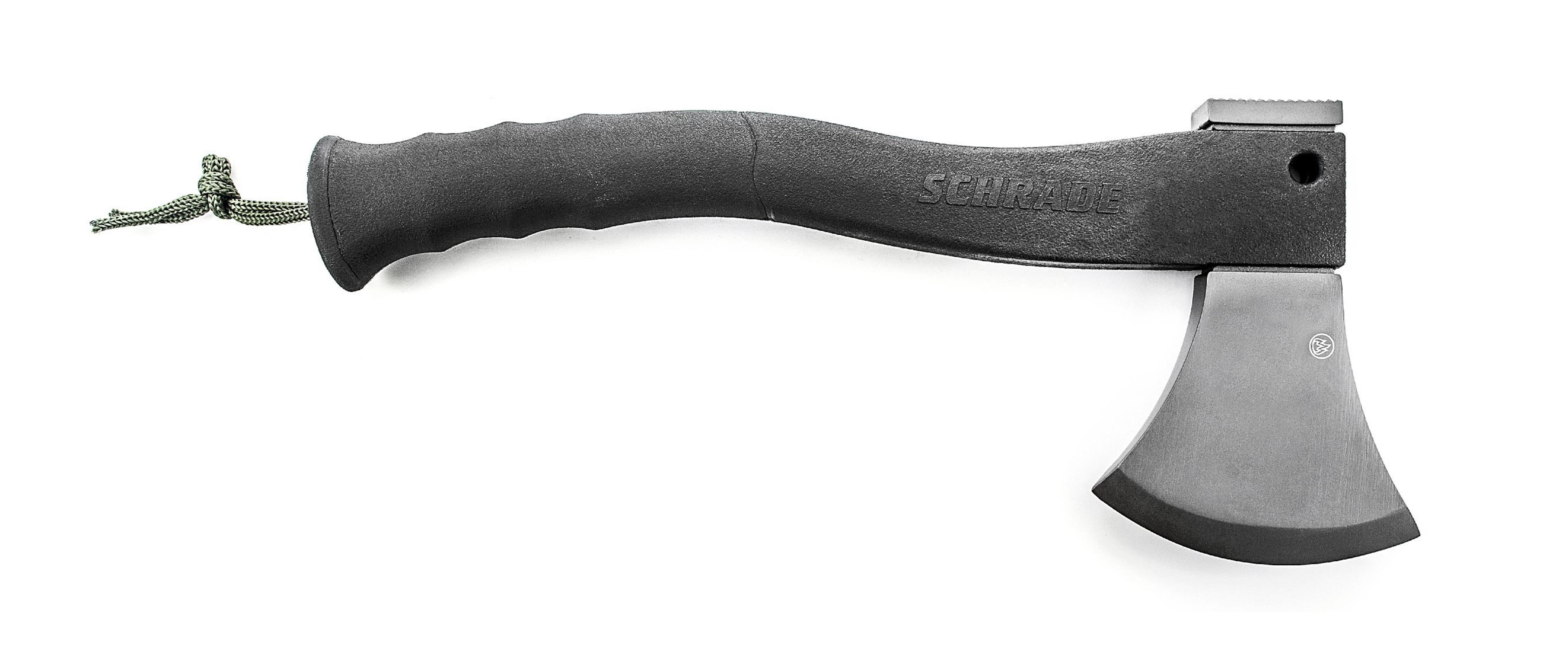 Schrade Axe with Fire Starter and Rubber Handle, Small