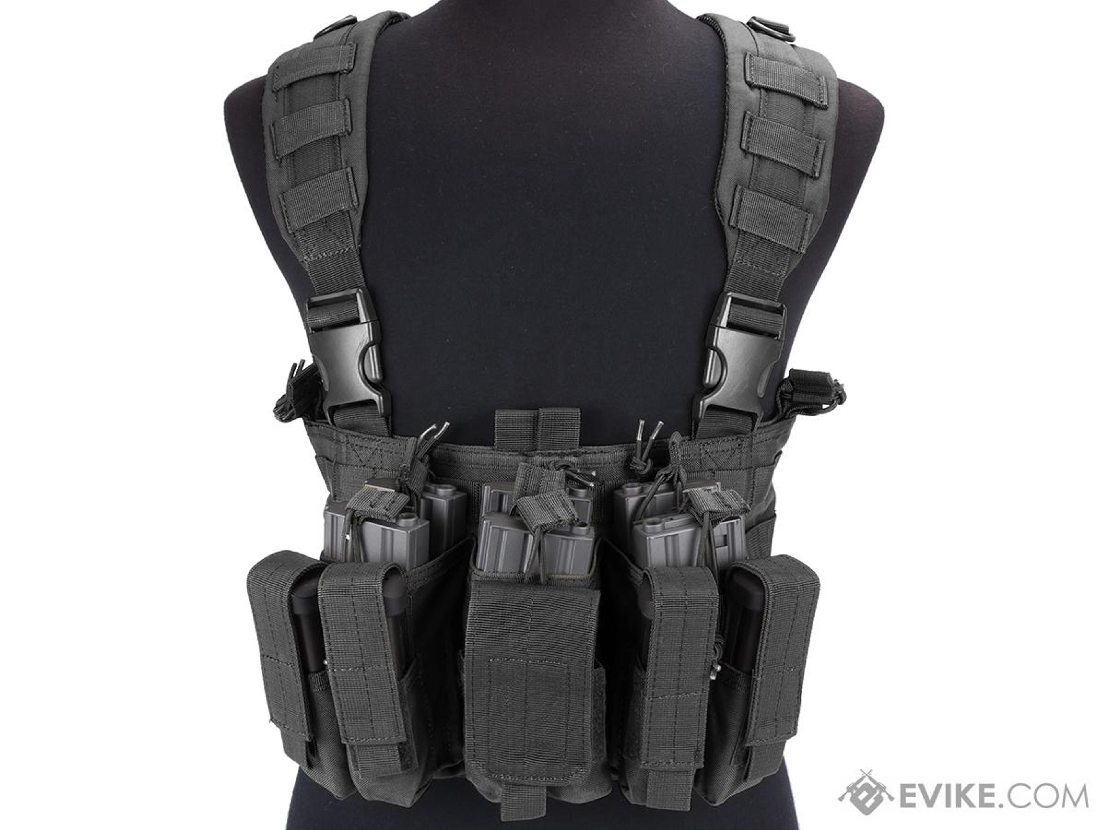 Condor Gen 5 Tactical MOLLE Recon Chest Rig (Color: Black), Tactical Gear/Apparel, Chest Rigs & Harnesses - Evike.com Airsoft Superstore