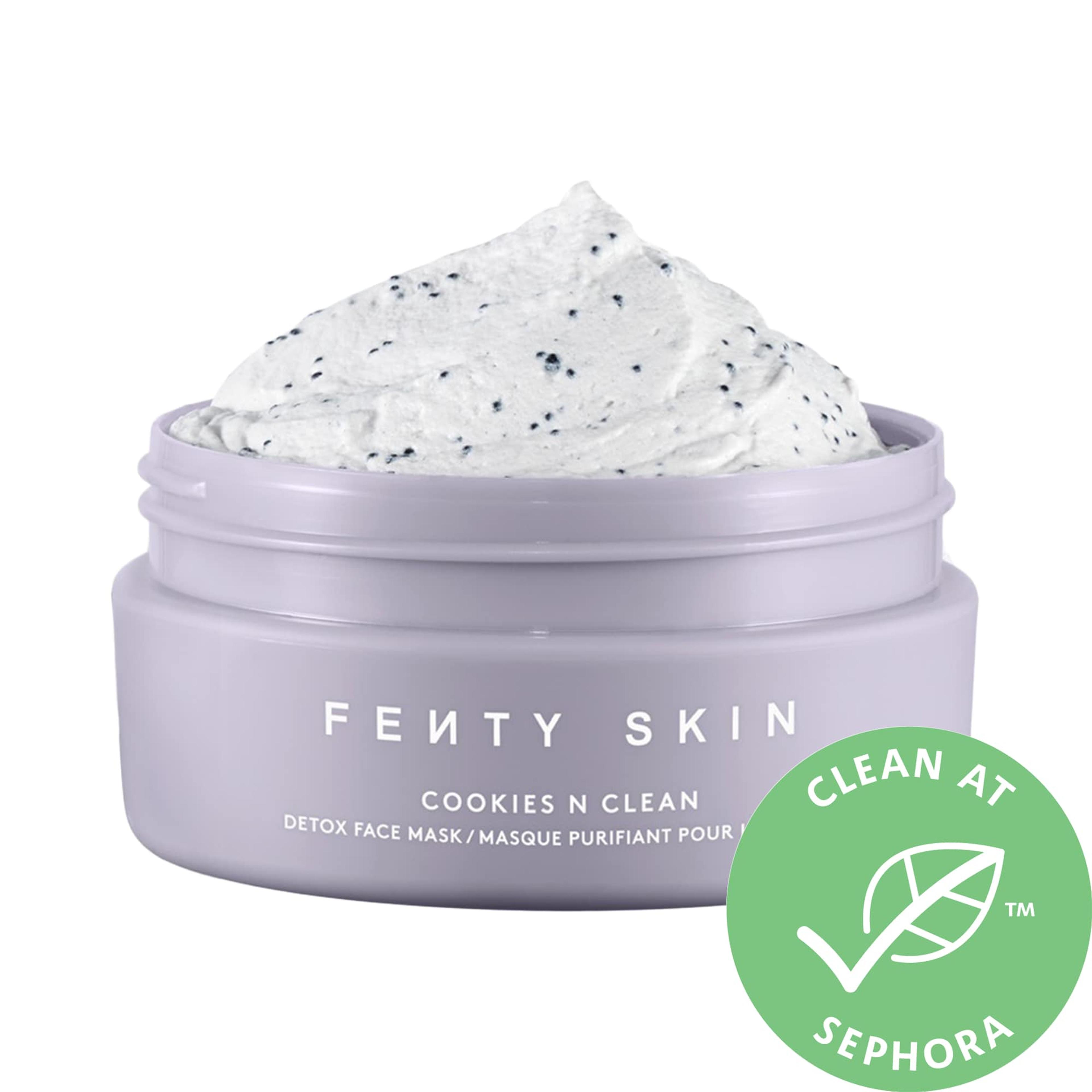 Cookies N Clean Whipped Clay Pore Detox Face Mask with Salicylic Acid + Charcoal - Fenty Skin | Seph