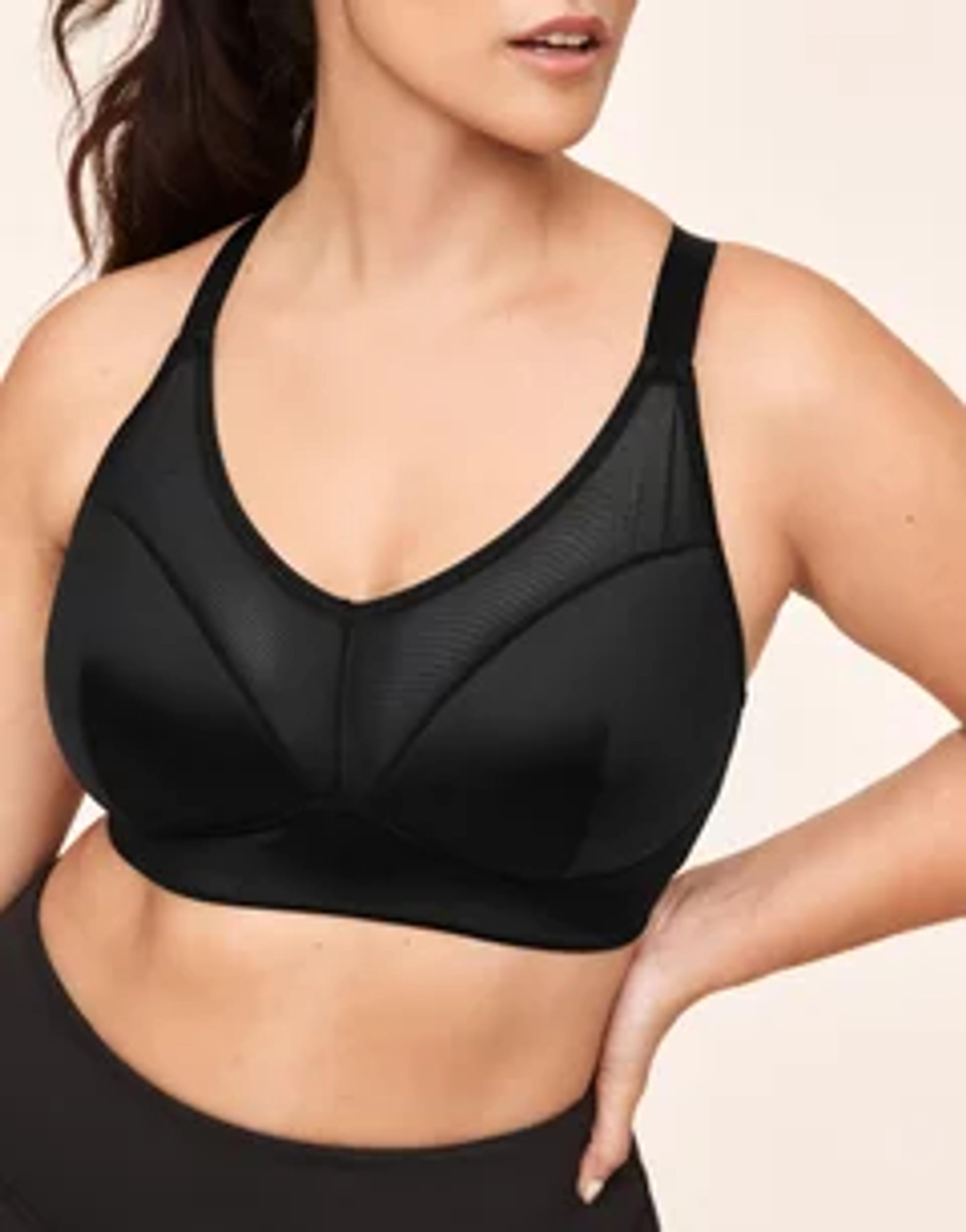 Ariza Contour Plus Medium-Impact Sports Bra Black