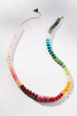 Rainbow Large-Stone Necklace