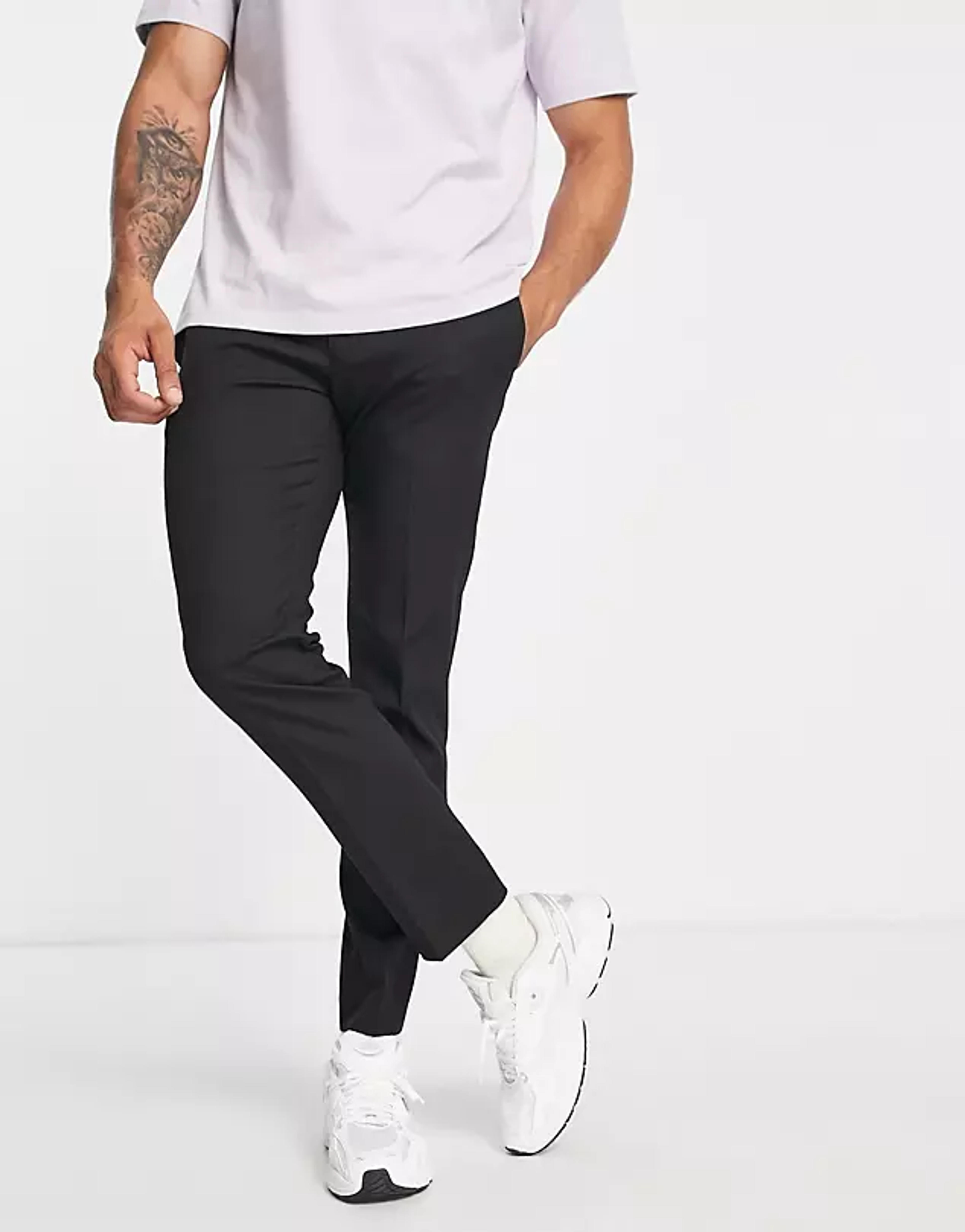 River Island Skinny Smart Pants In Black | ASOS